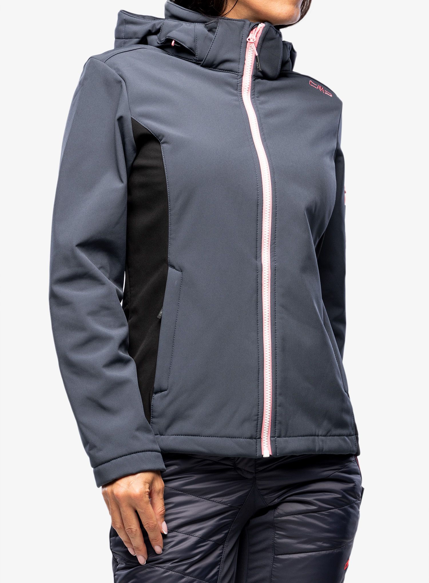 Dámská bunda CMP Wilma Jacket Zip Hood - titanio/nero