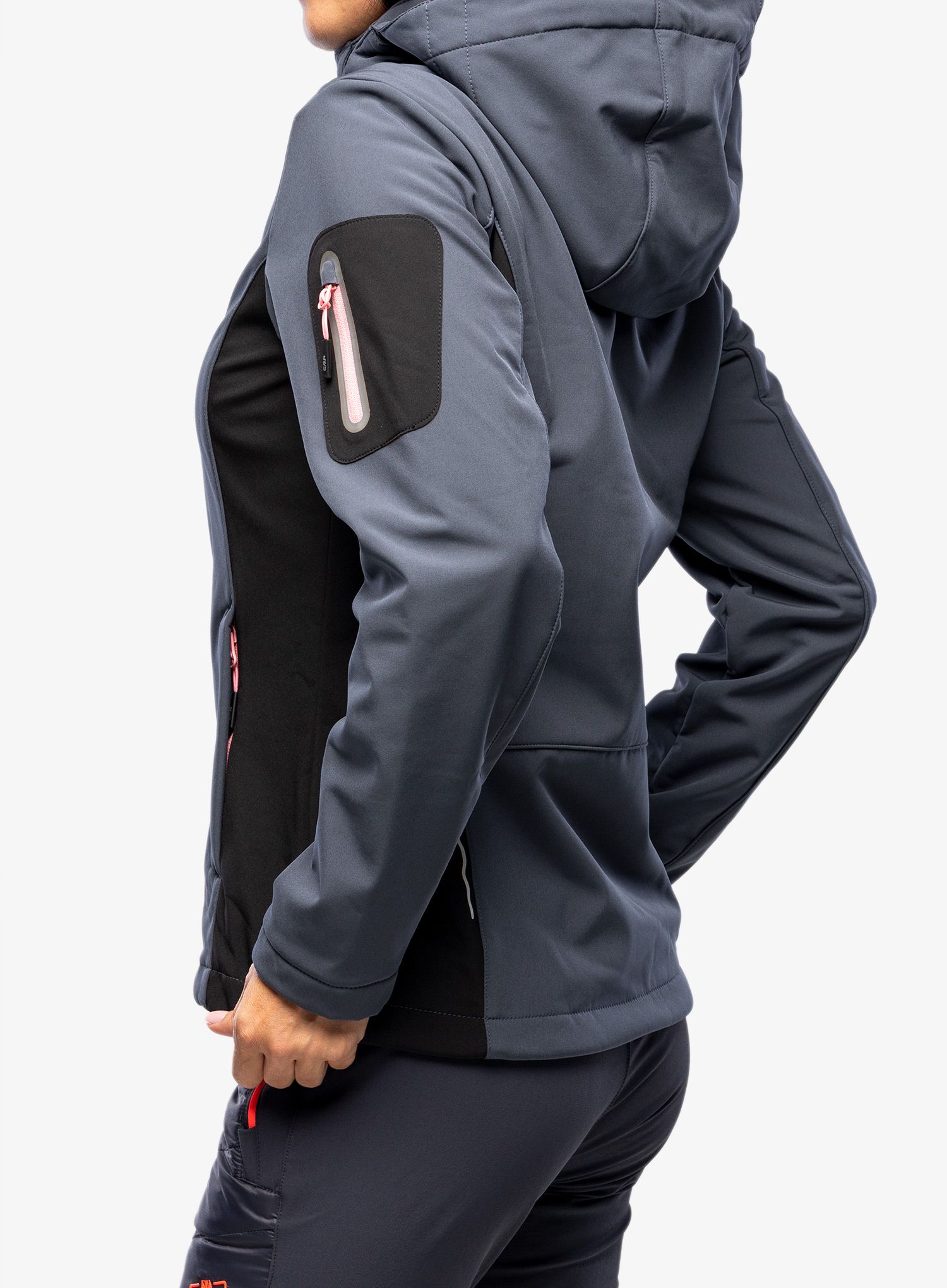 Dámská bunda CMP Wilma Jacket Zip Hood - titanio/nero