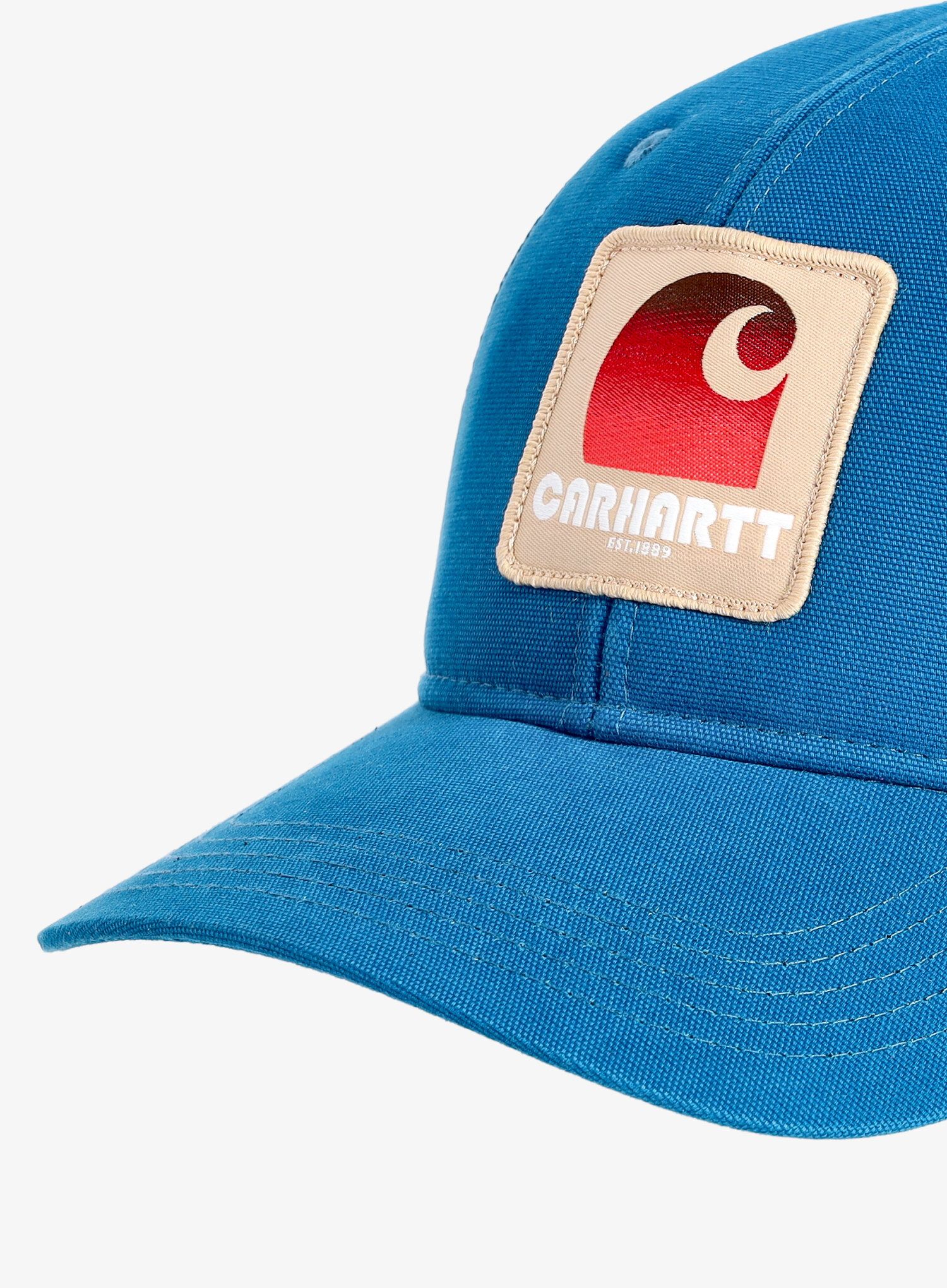 Kšiltovka Carhartt Canvas Mesh-Back C Patch Cap - deep lagoon