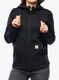 Dámská mikina s kapucí Carhartt Clarksburg Zip Sweatshirt - black