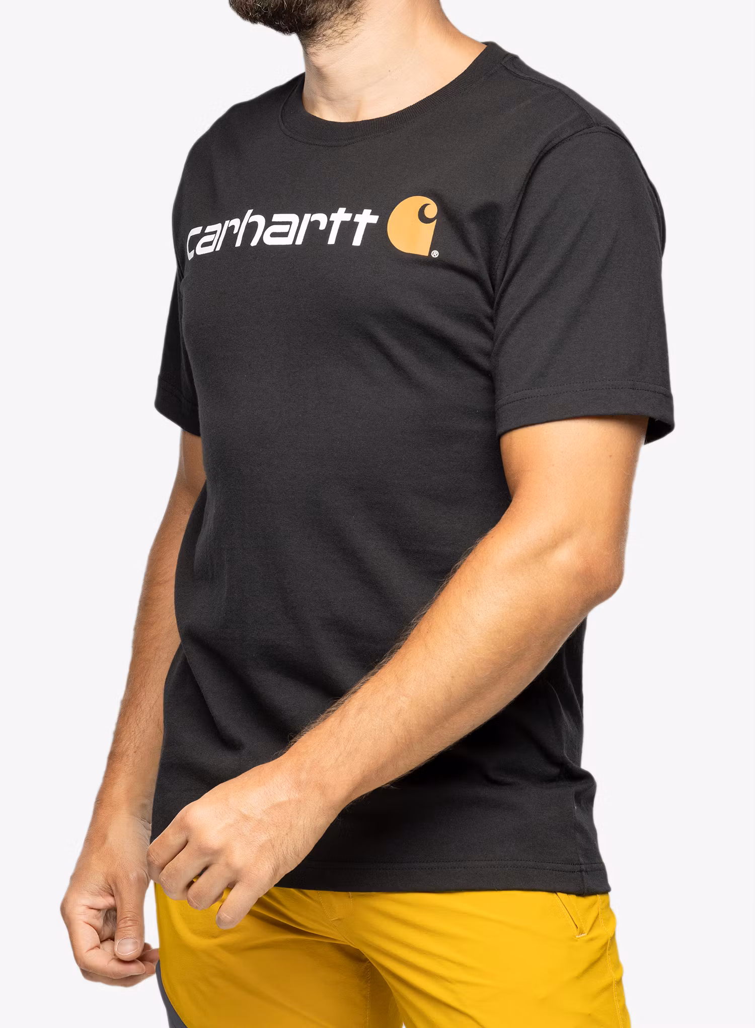 Bavlněné tričko Carhartt Core Logo T-Shirt S/S - black