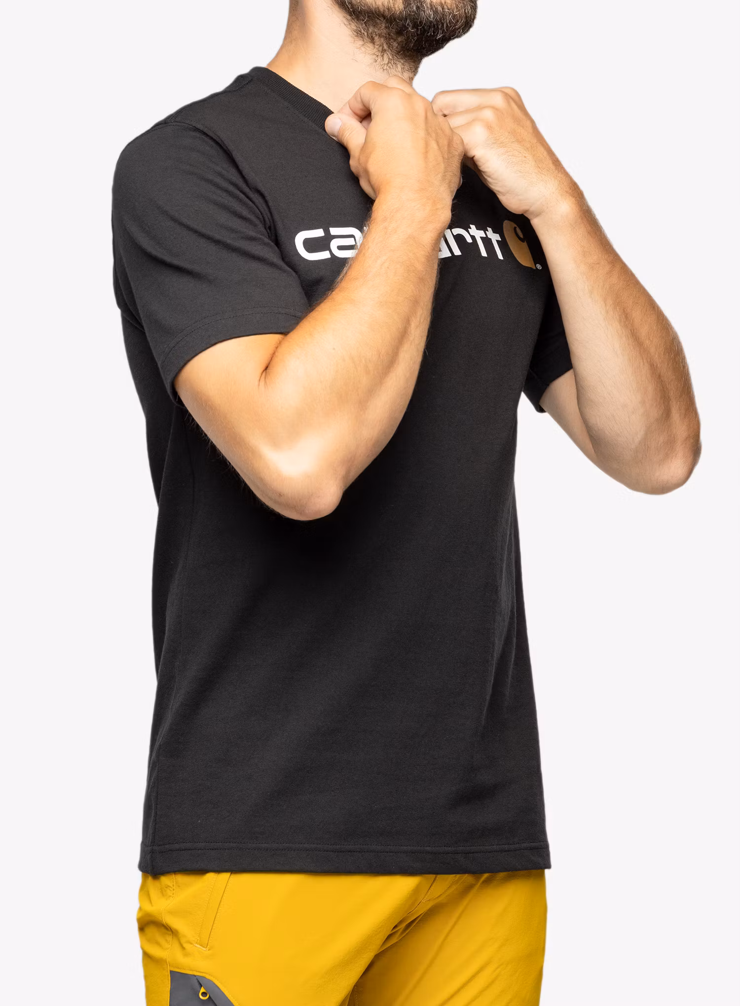 Bavlněné tričko Carhartt Core Logo T-Shirt S/S - black