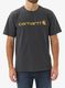 Tričko s potiskem Carhartt Core Logo T-Shirt S/S - carbon heather