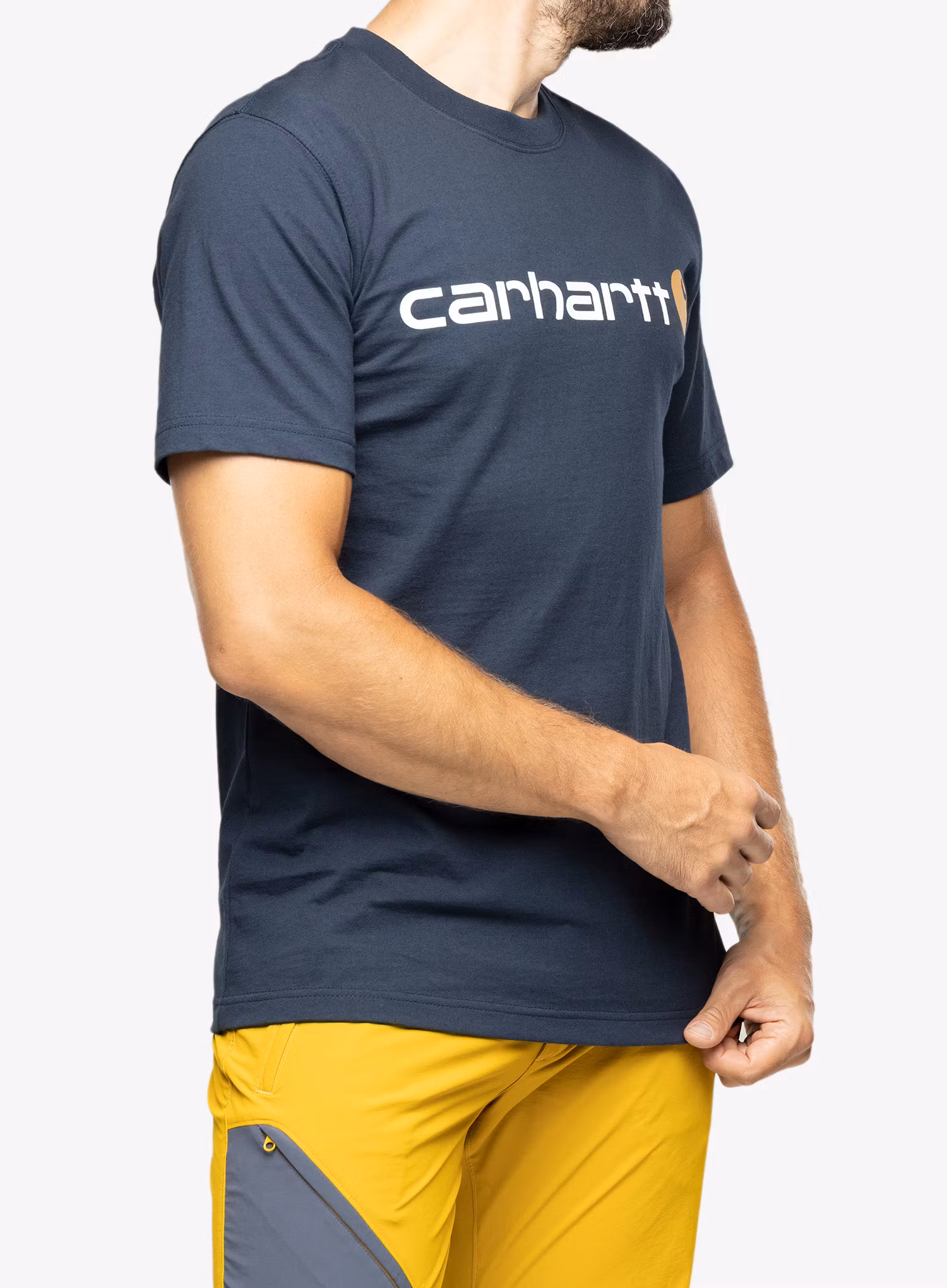 Pánské tričko Carhartt Core Logo T-Shirt S/S - navy