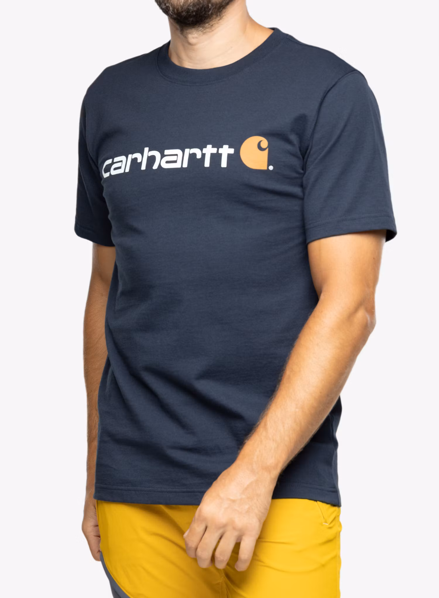 Pánské tričko Carhartt Core Logo T-Shirt S/S - navy