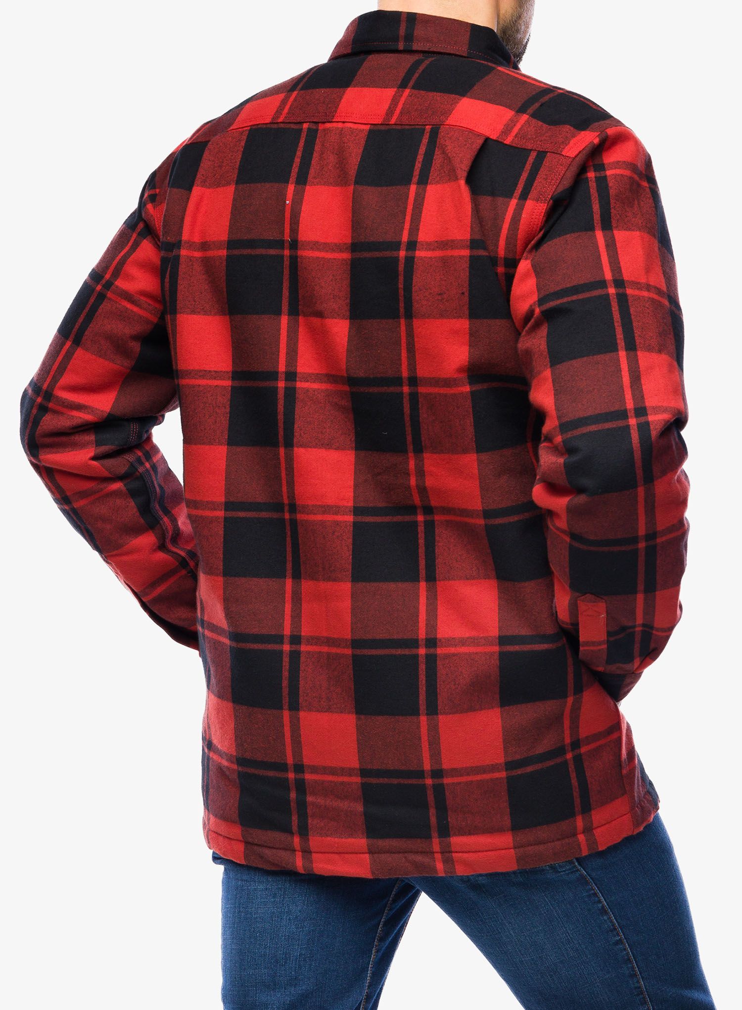 Turistická košile Carhartt Flannel Sherpa-Lined Shirt Jac - red ochre