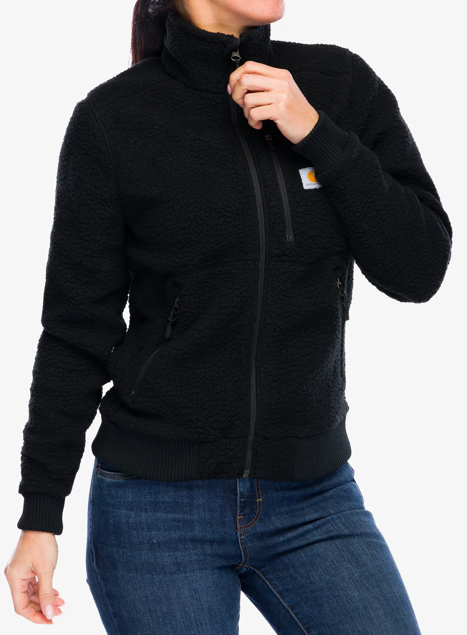 Fleecová mikina dámská Carhartt Fleece Jacket - black