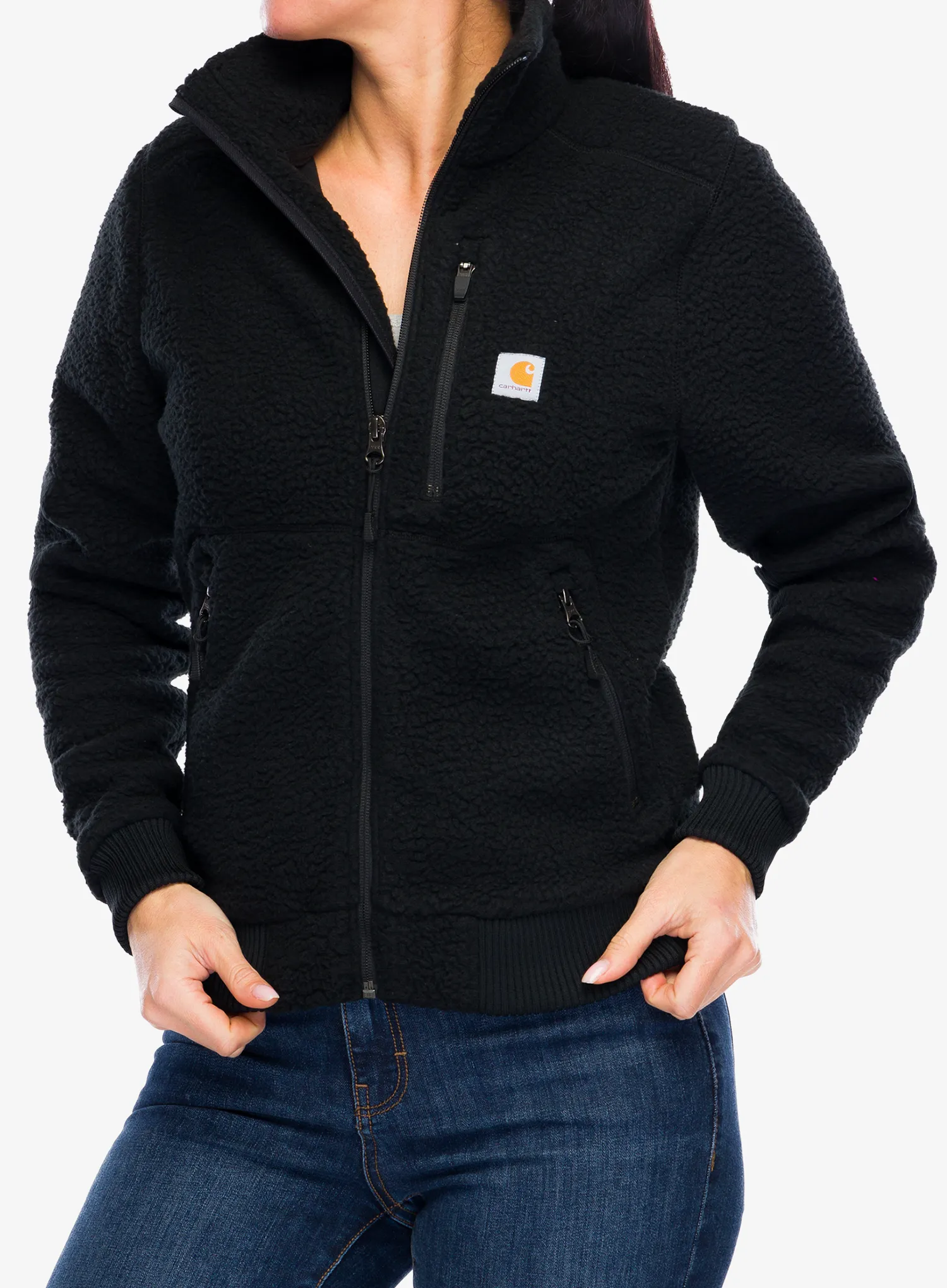 Fleecová mikina dámská Carhartt Fleece Jacket - black