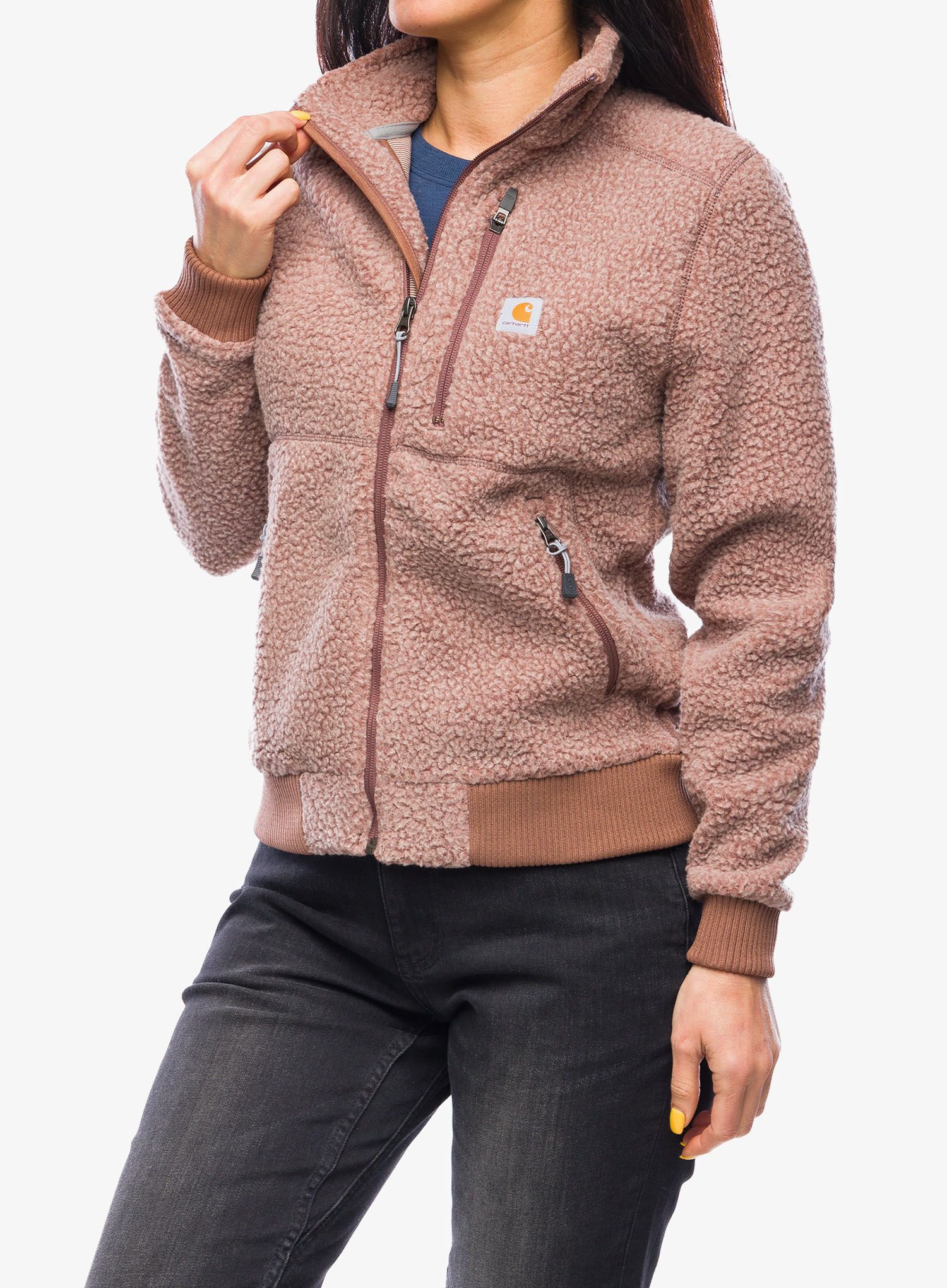 Fleecová mikina dámská Carhartt Fleece Jacket - nutmeg heather