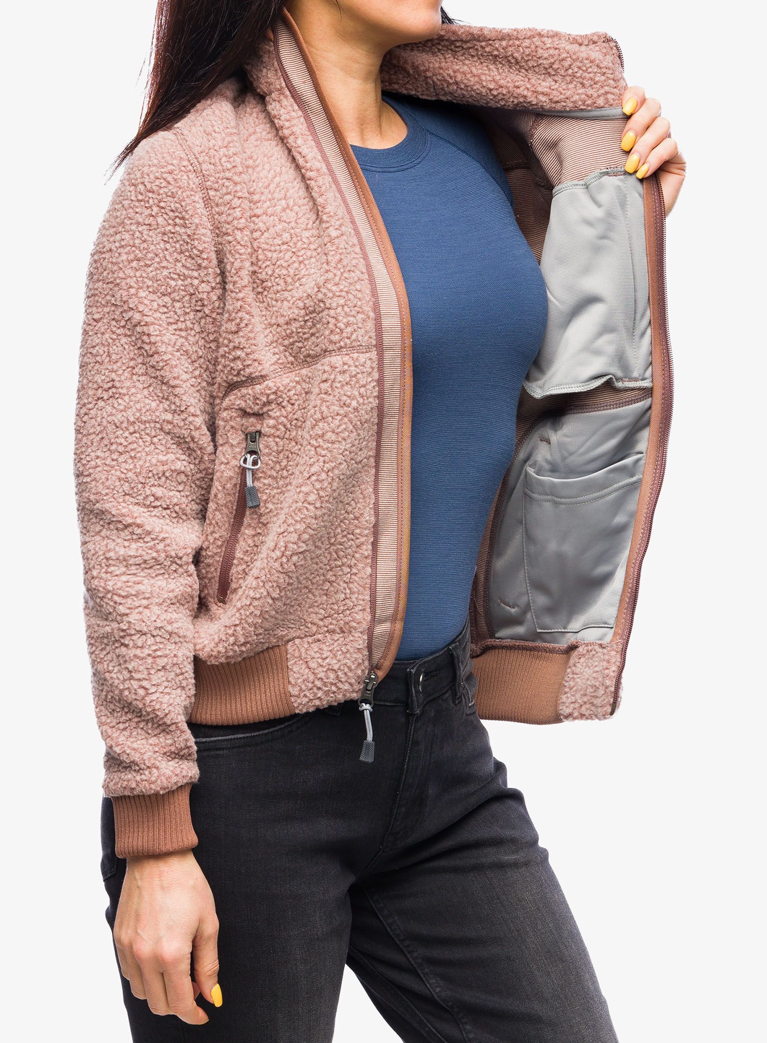 Fleecová mikina dámská Carhartt Fleece Jacket - nutmeg heather