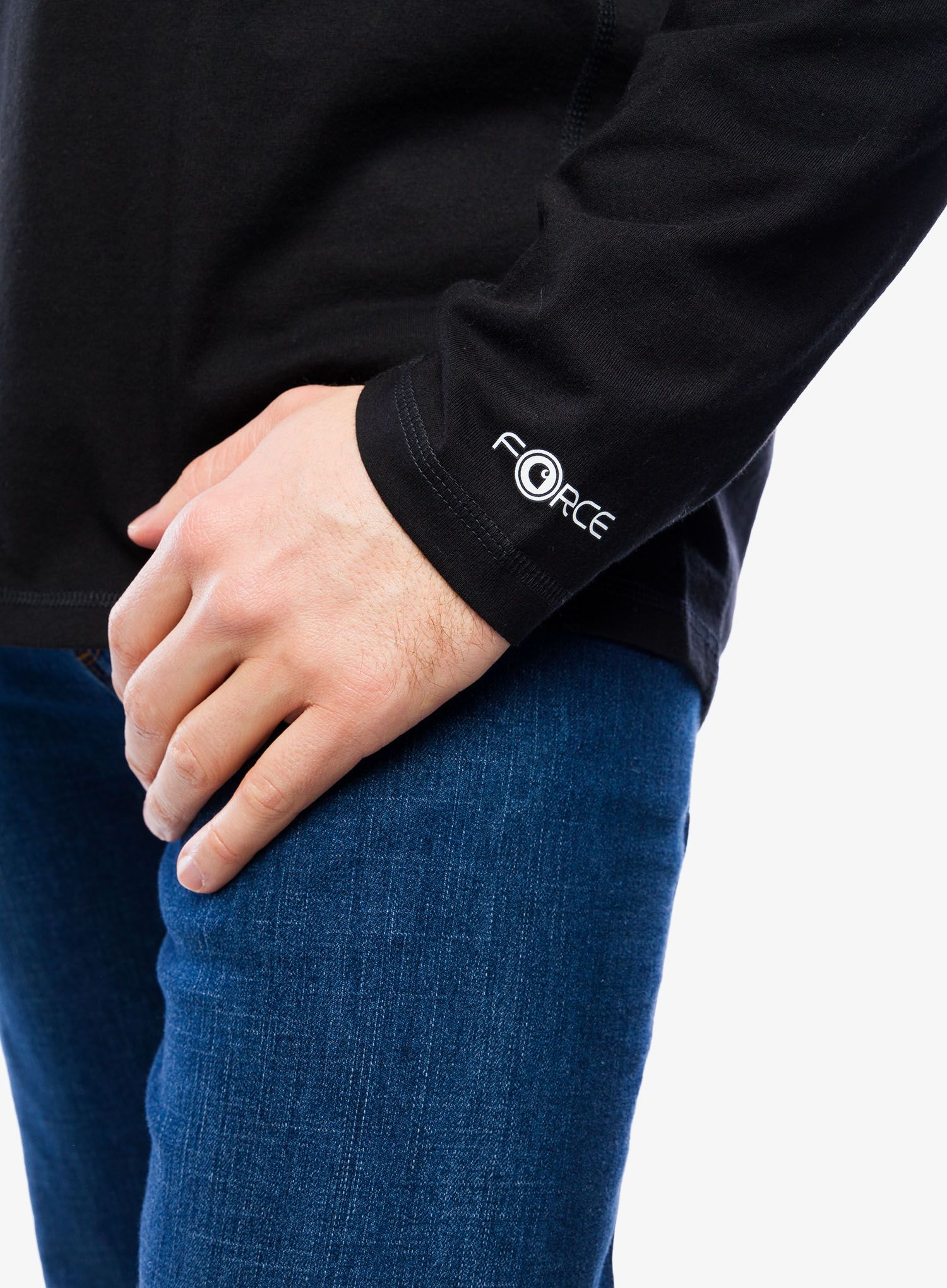 Tričko s dlouhým rukávem Carhartt Force Flex Pocket T-Shirt L/S - black