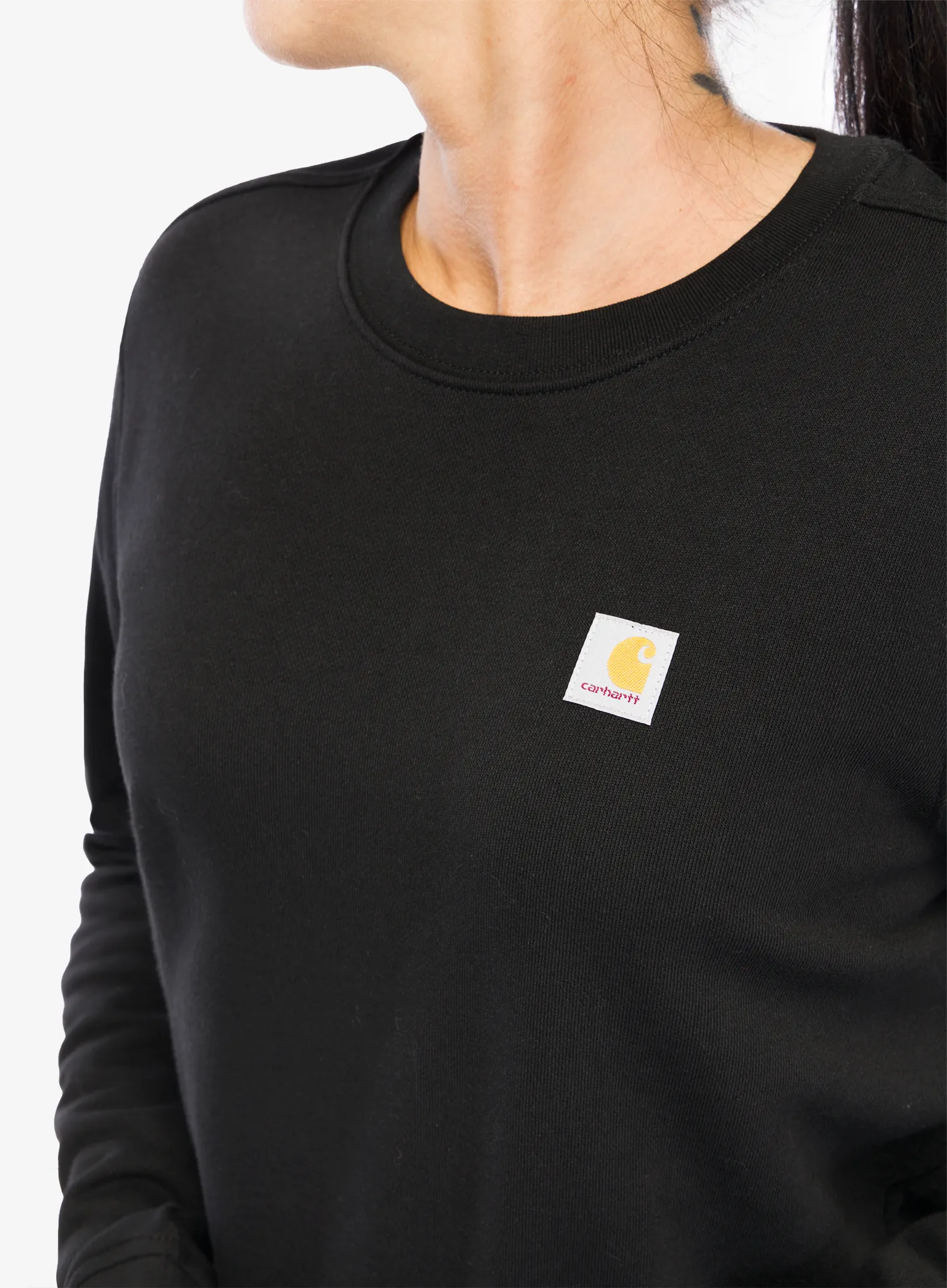 Dámská mikina bez kapuce Carhartt French Terry Crewneck Sweatshirt - black