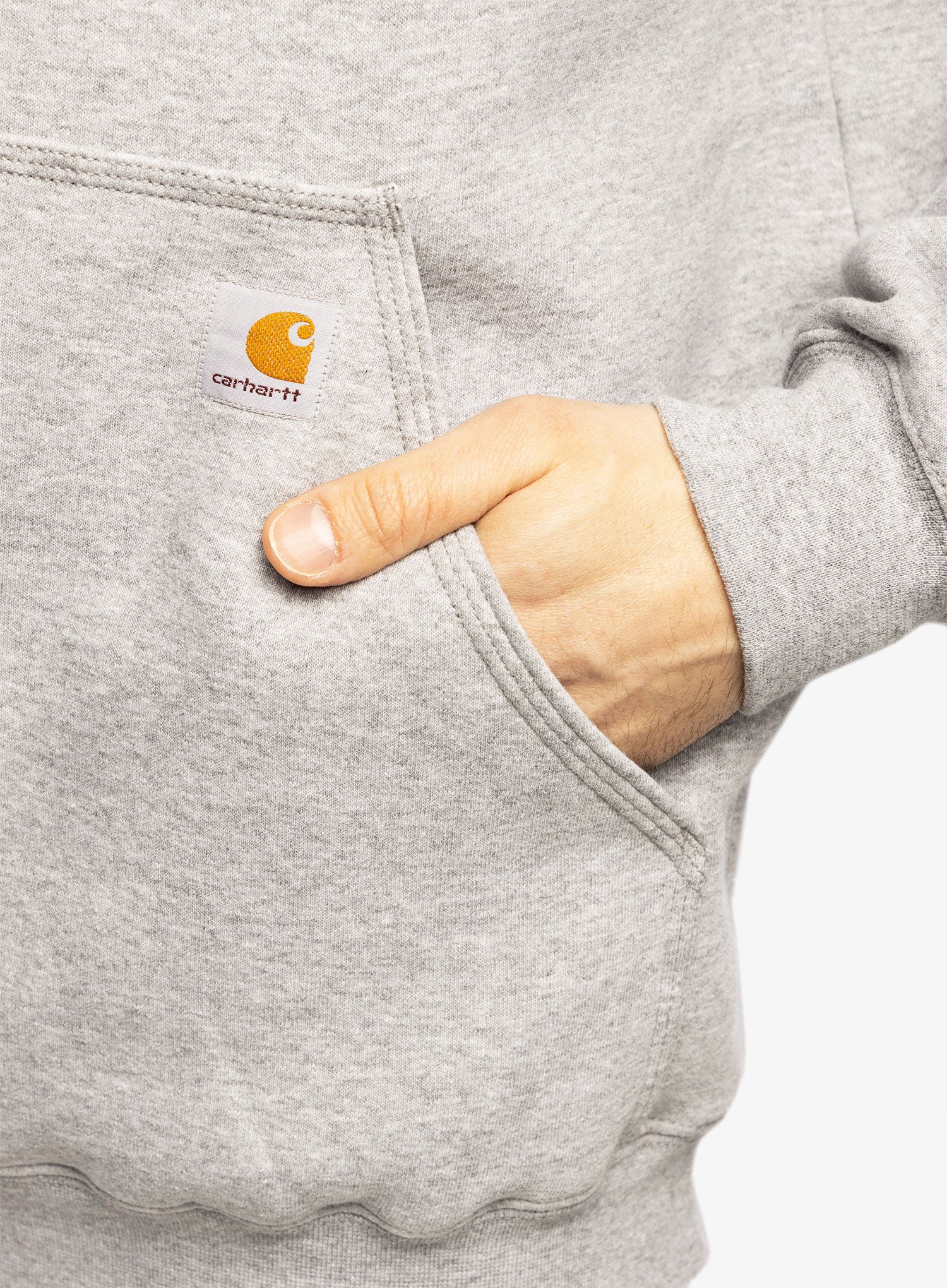 Pánská mikina s kapucí Carhartt Hooded Sweatshirt - heather grey
