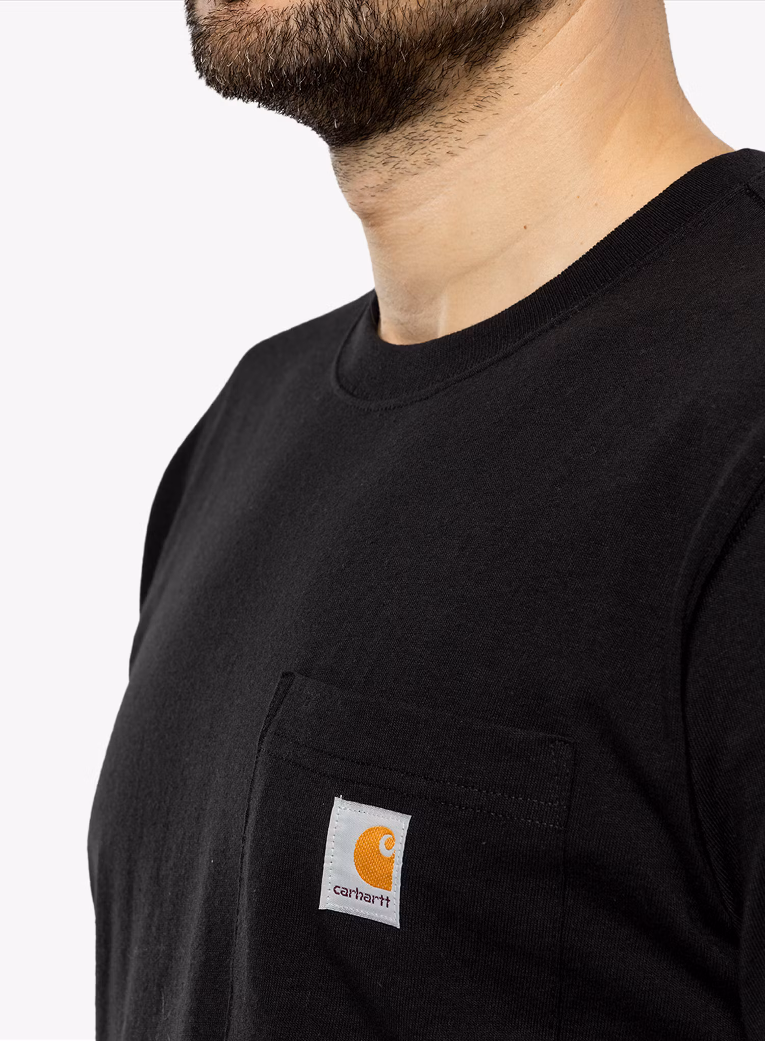 Pánské tričko Carhartt K87 Pocket S/S T-Shirt - black