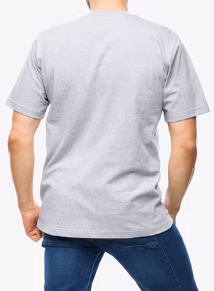 Bavlněné tričko Carhartt K87 Pocket S/S T-Shirt - heather grey