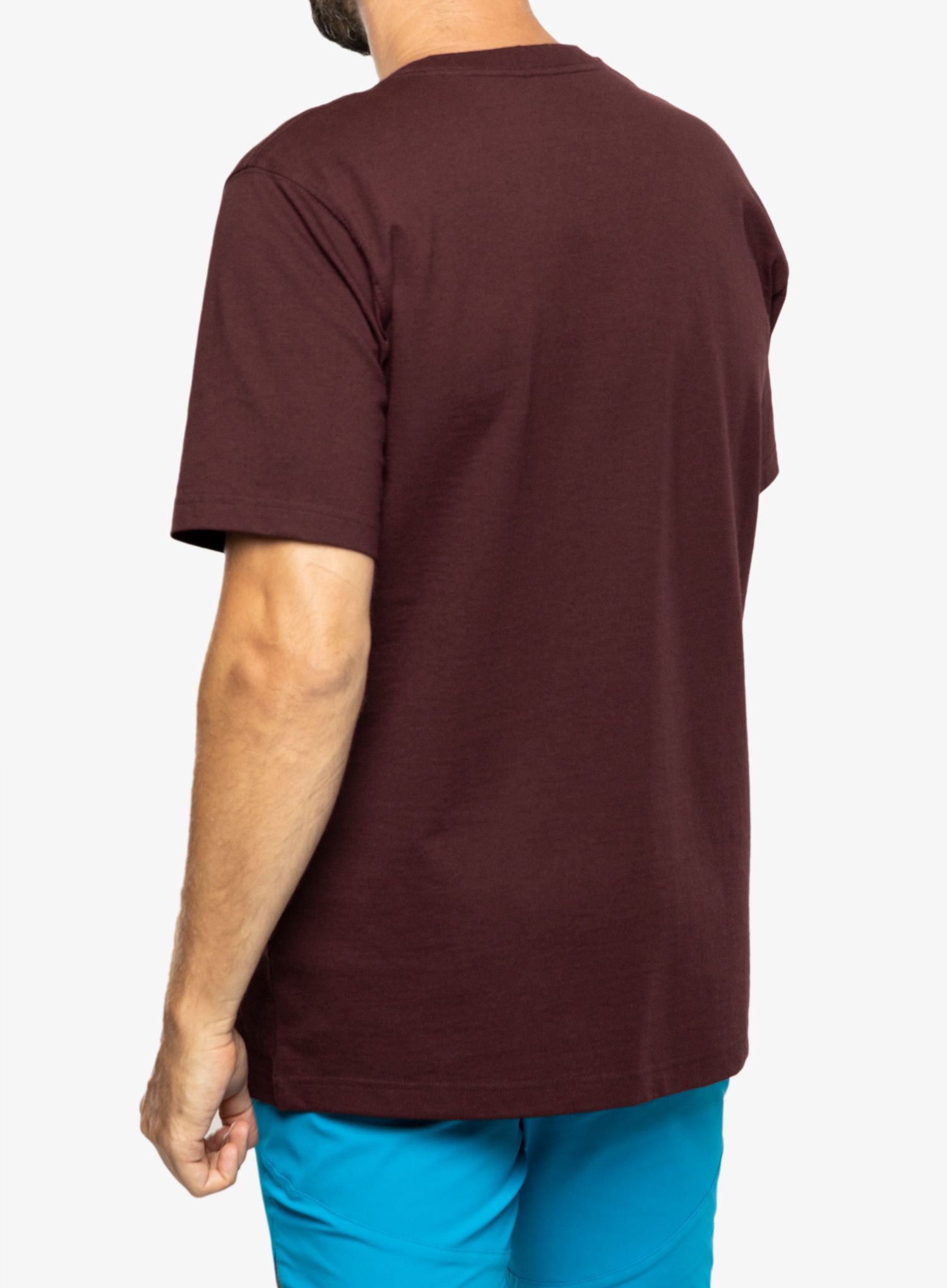 Bavlněné tričko Carhartt K87 Pocket S/S T-Shirt - port