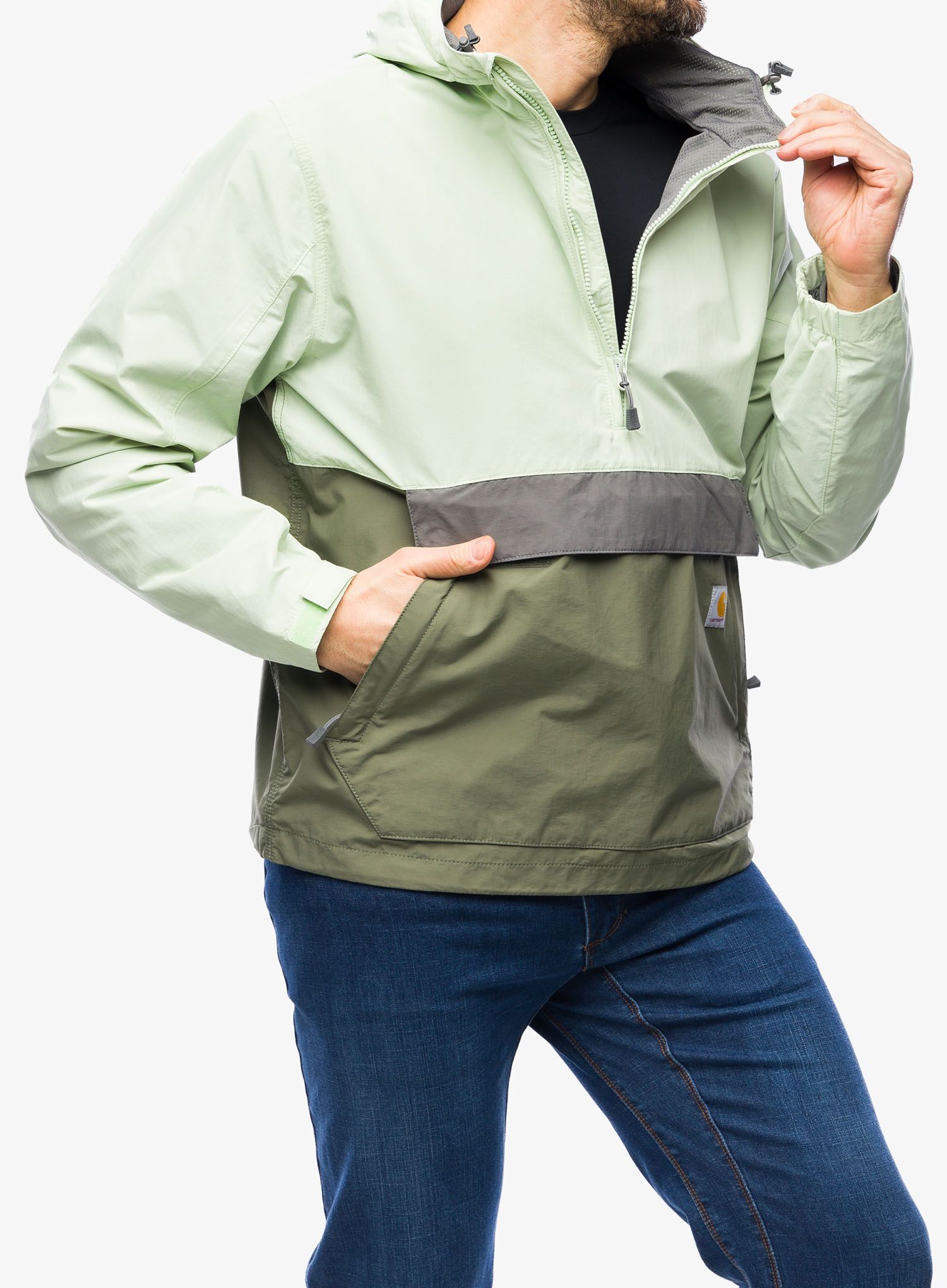 Větrovka Carhartt Lightweight Packable Anorak - green/dusty olive
