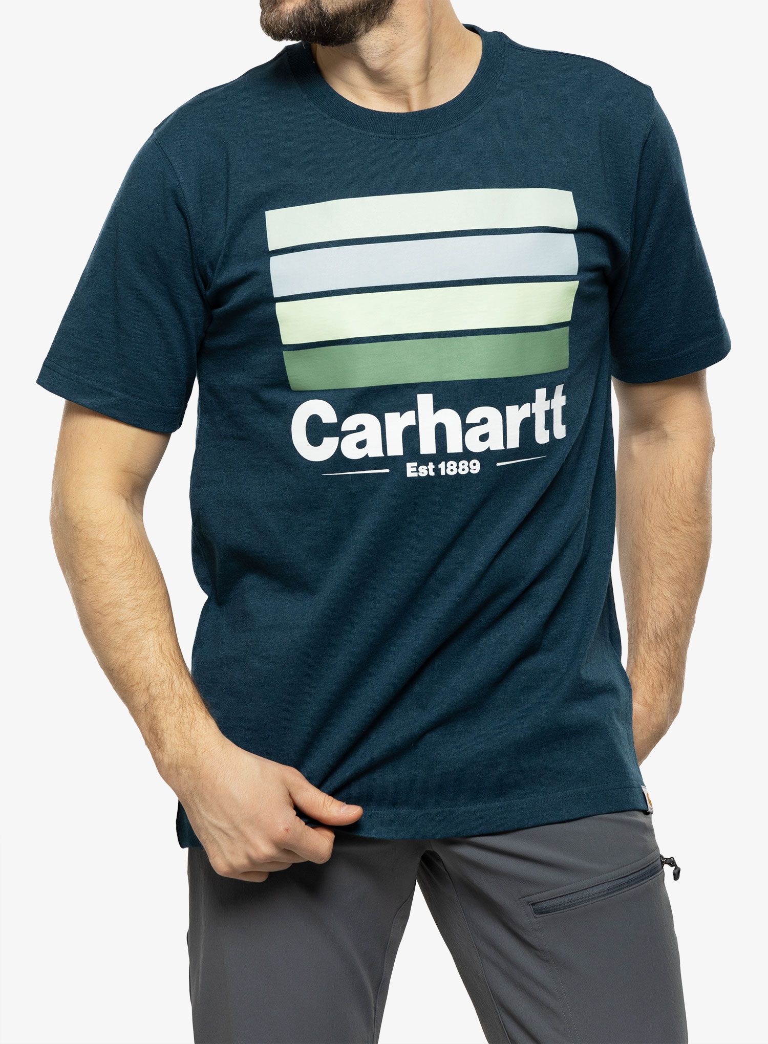 Bavlněné tričko pánské Carhartt Line Graphic S/S T-Shirt - night blue