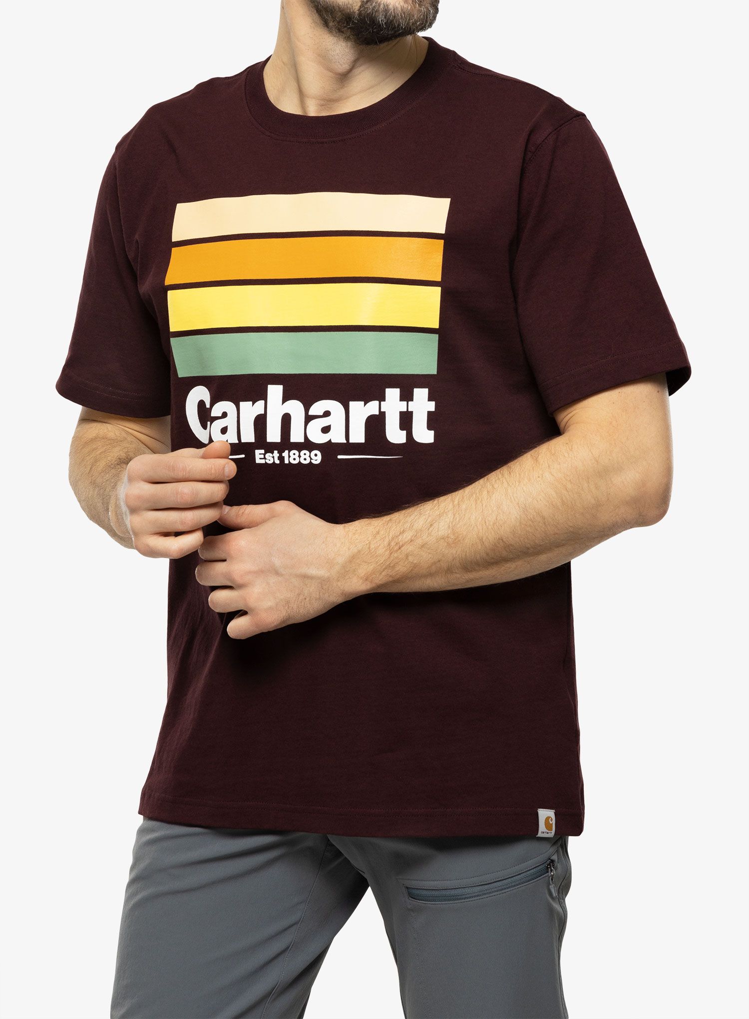 Pánské tričko Carhartt Line Graphic S/S T-Shirt - port