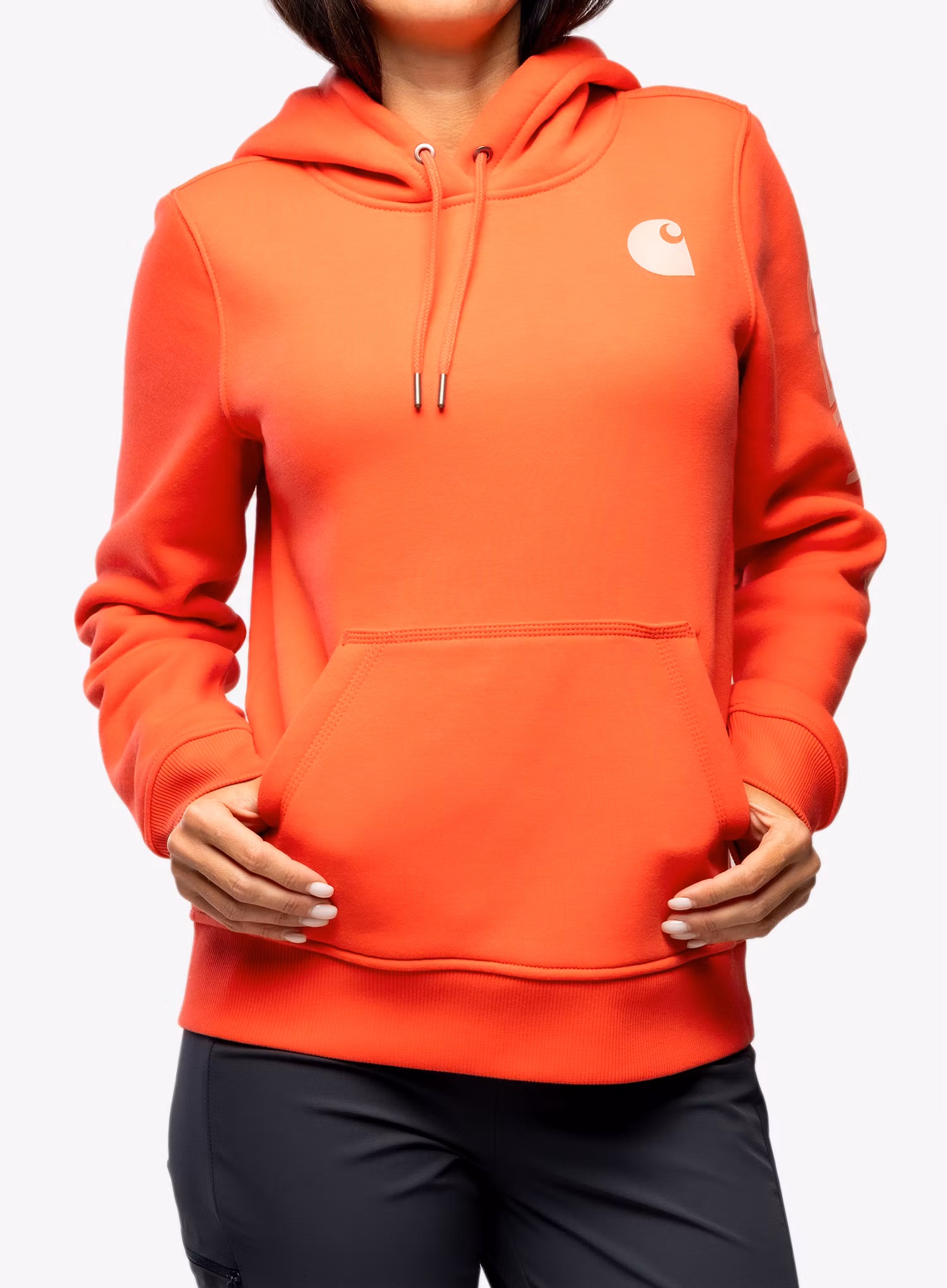 Dámská mikina Carhartt Logo Sleeve Graphic Sweatshirt - bittersweet