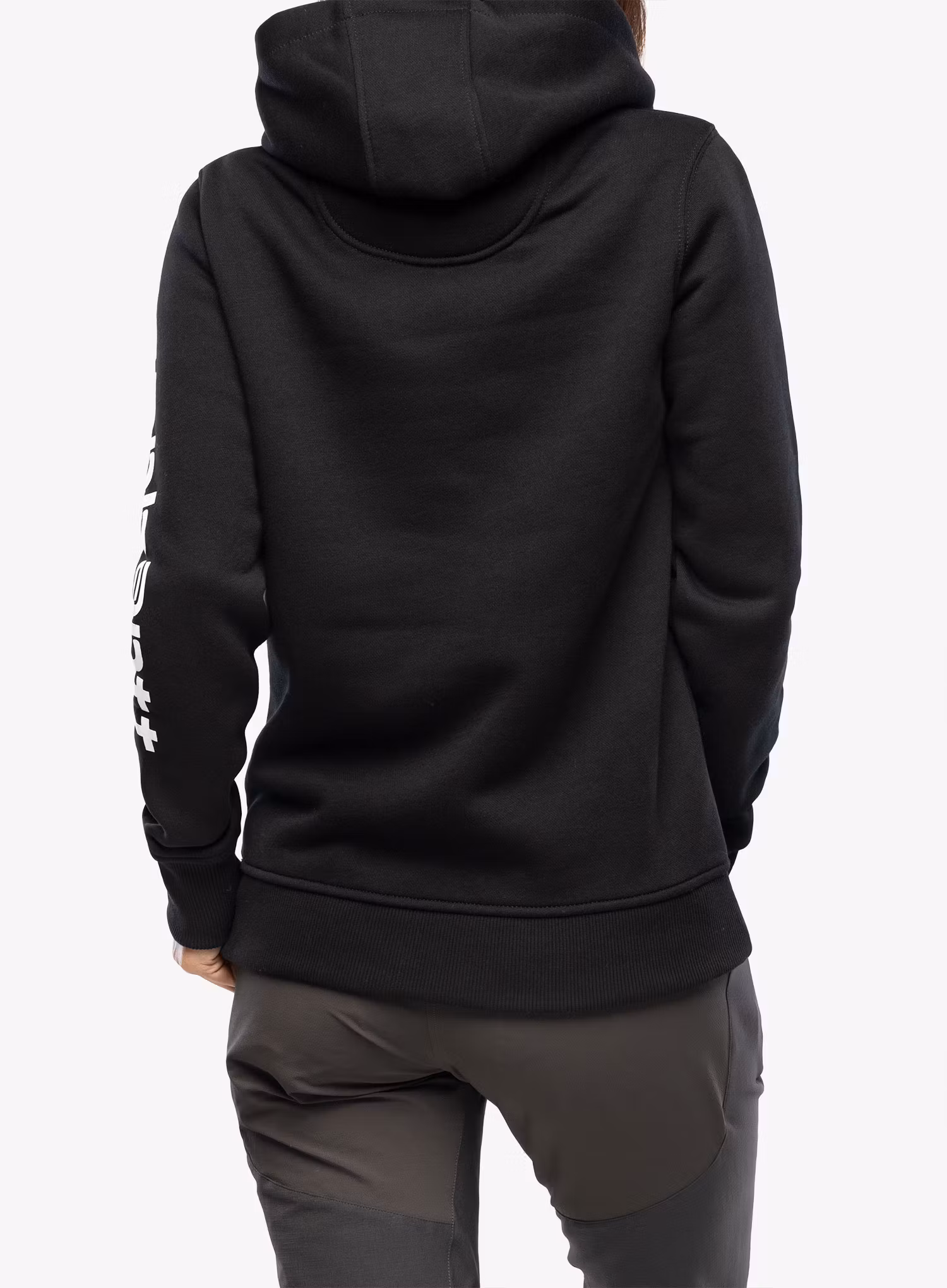 Dámská mikina s kapucí Carhartt Logo Sleeve Graphic Sweatshirt - black