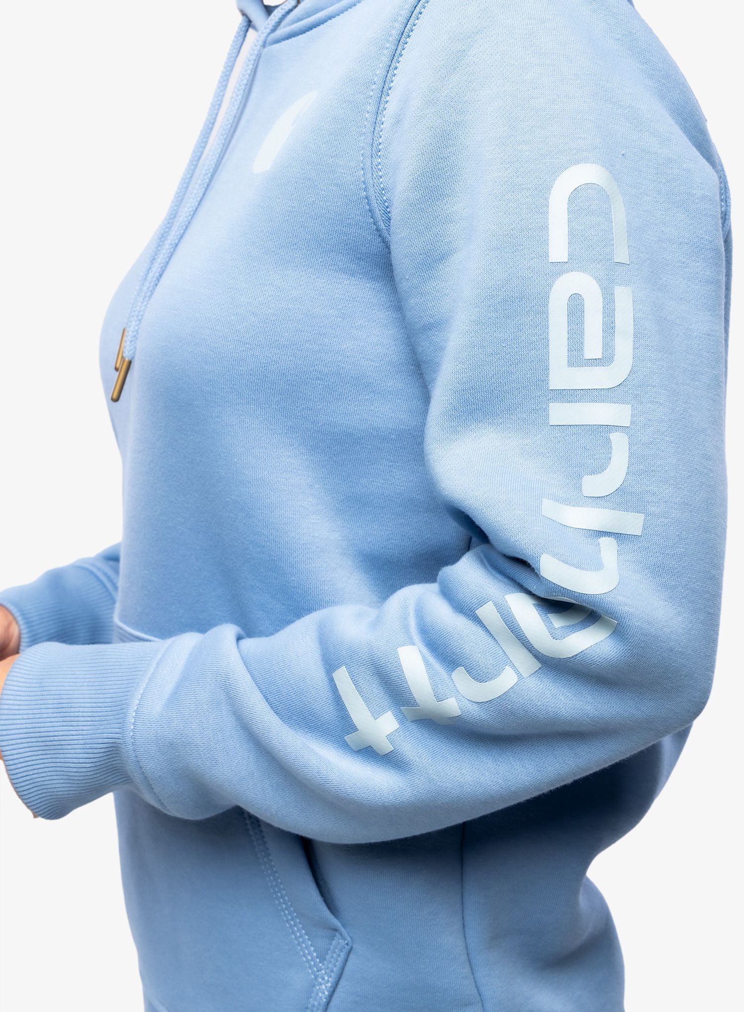 Dámská mikina Carhartt Logo Sleeve Graphic Sweatshirt - skystone