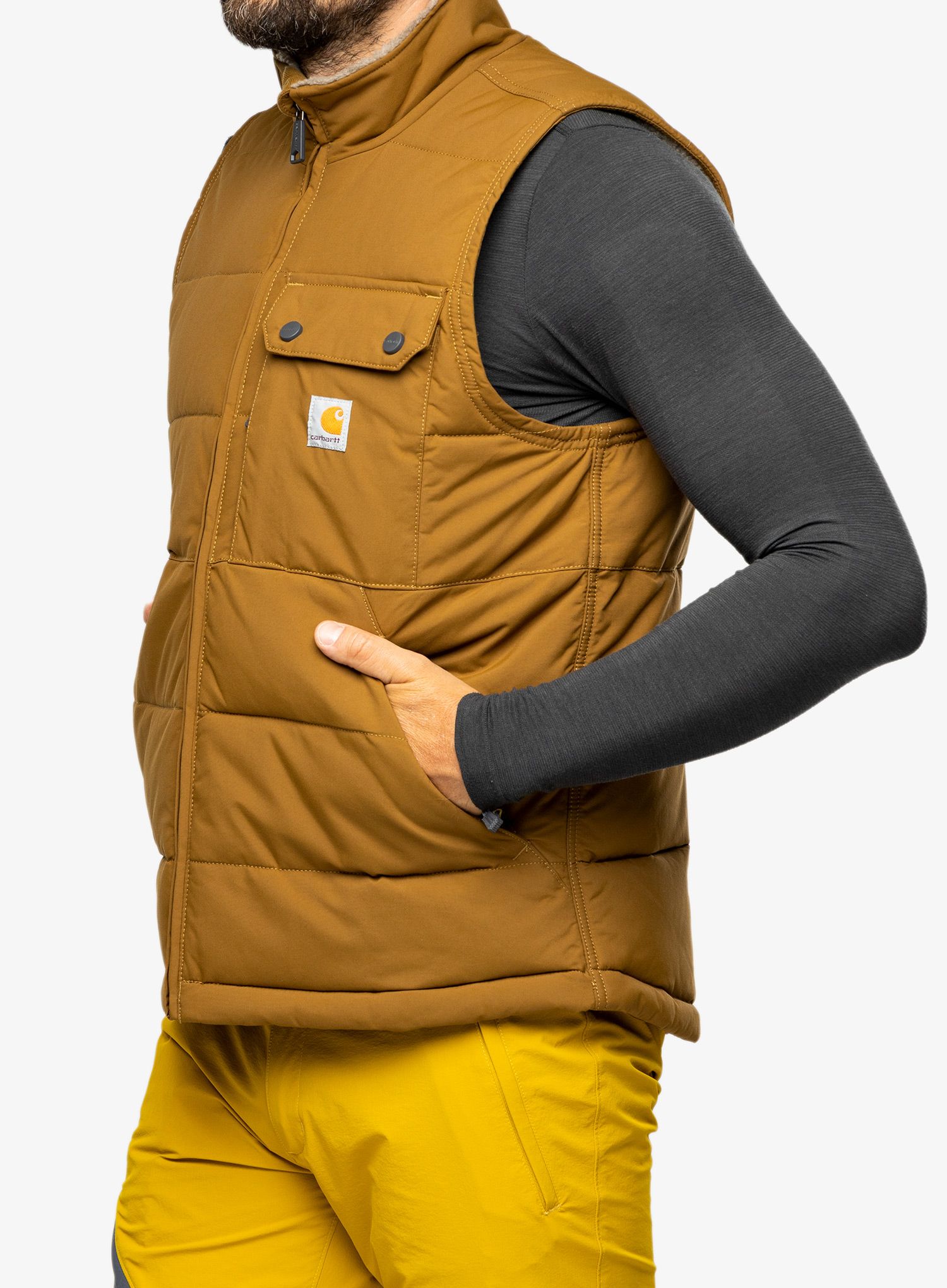 Zateplená vesta Carhartt Loose Fit Montana Insulated Vest - oak brown