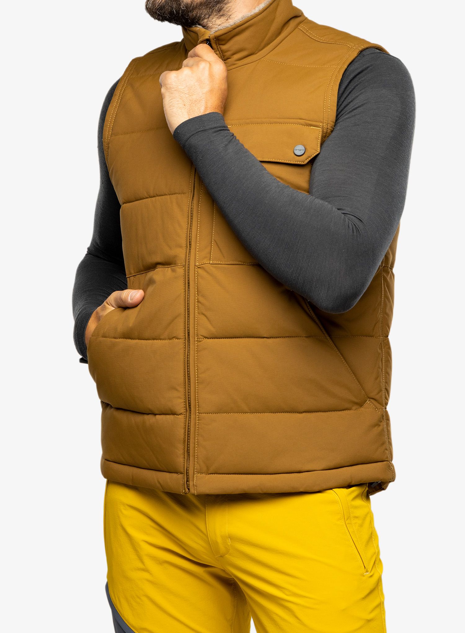 Zateplená vesta Carhartt Loose Fit Montana Insulated Vest - oak brown