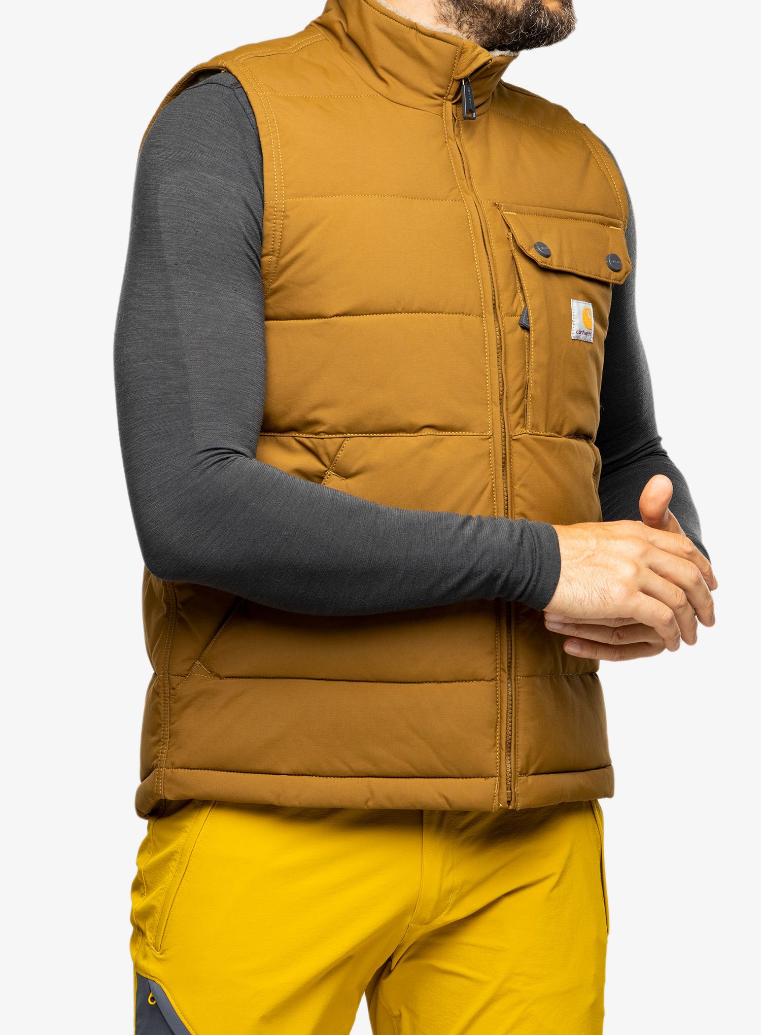 Zateplená vesta Carhartt Loose Fit Montana Insulated Vest - oak brown