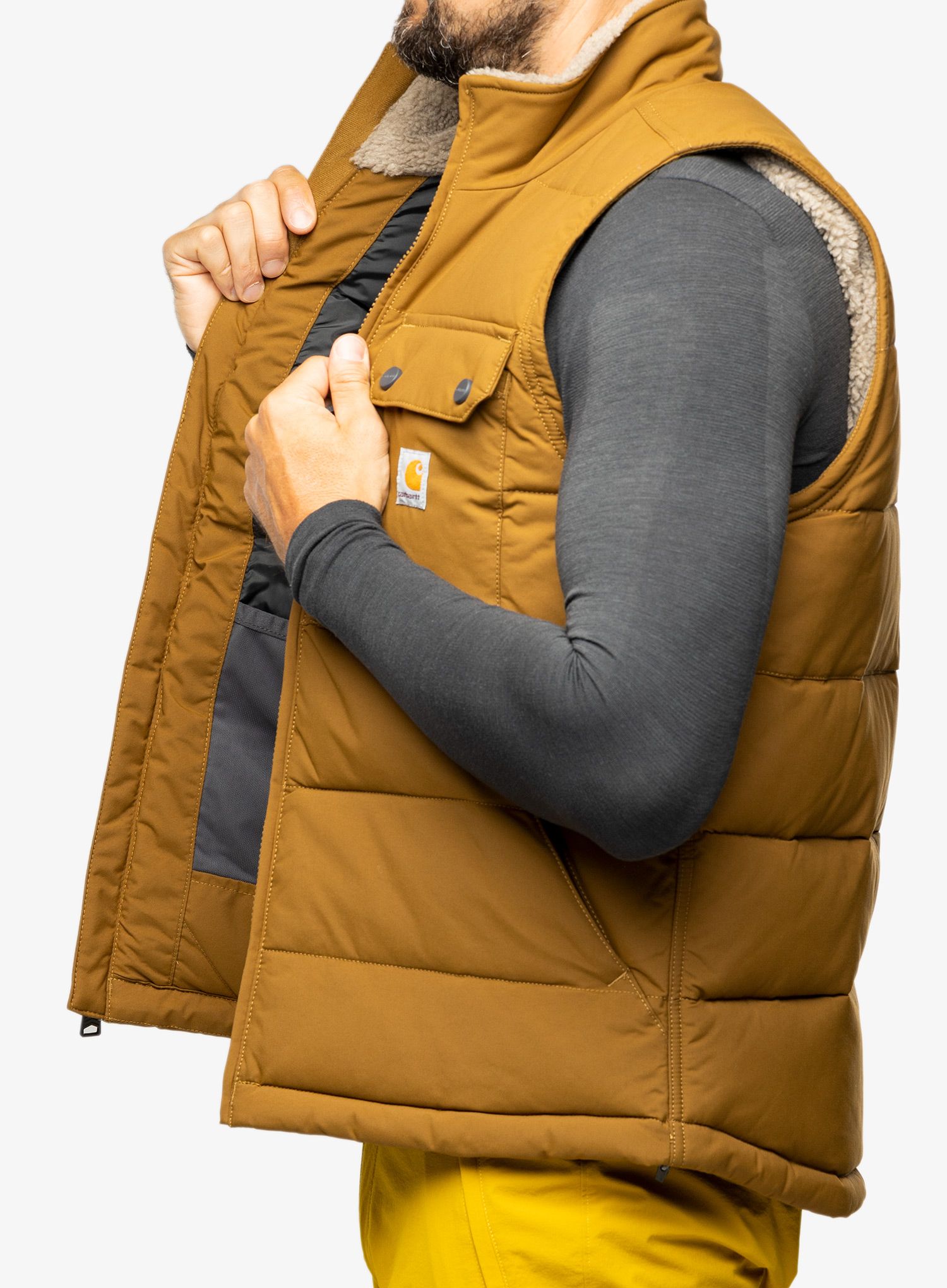 Zateplená vesta Carhartt Loose Fit Montana Insulated Vest - oak brown