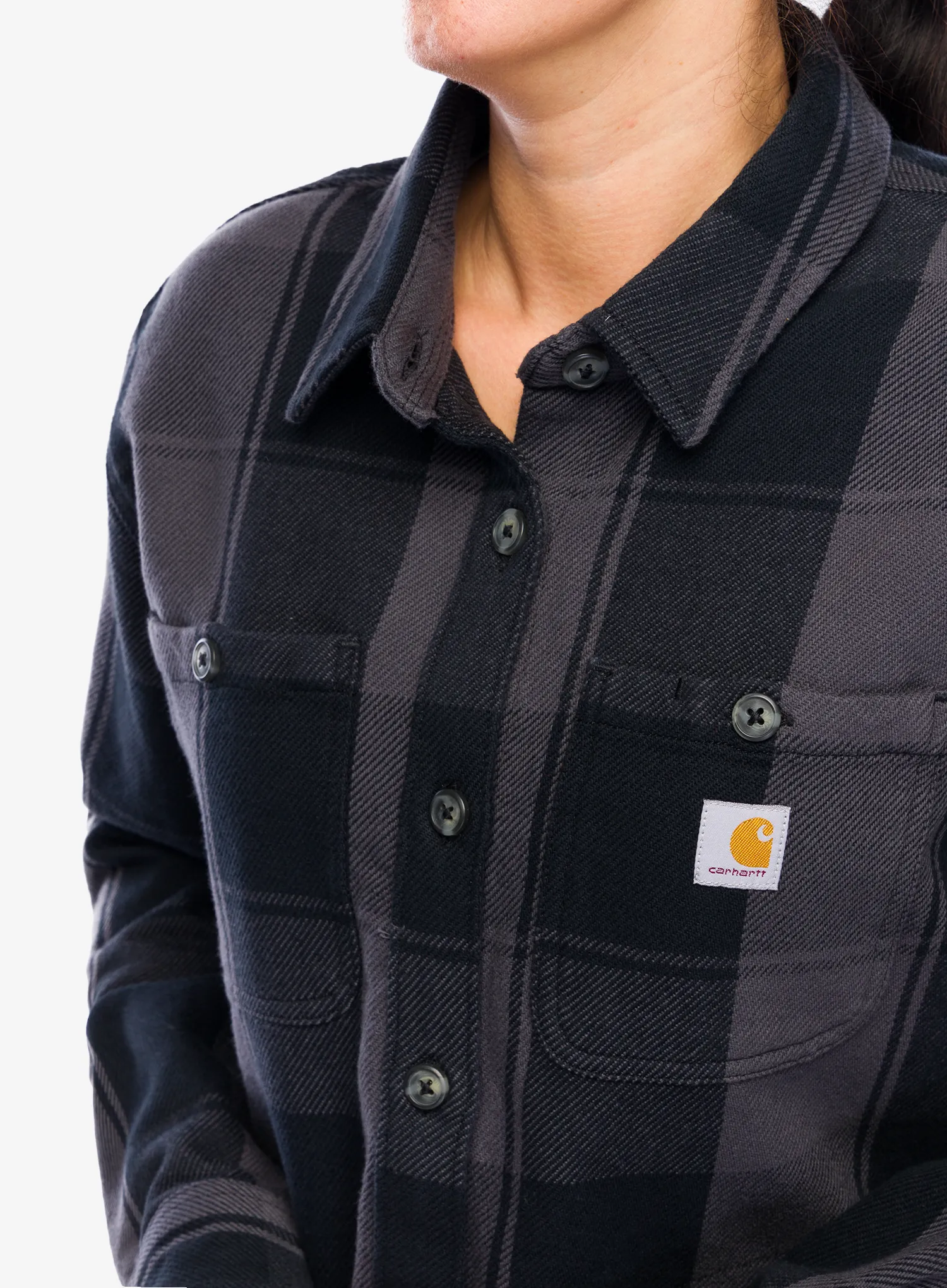 Dámská turistická košile Carhartt Loose Fit Twill Shirt Jac - black