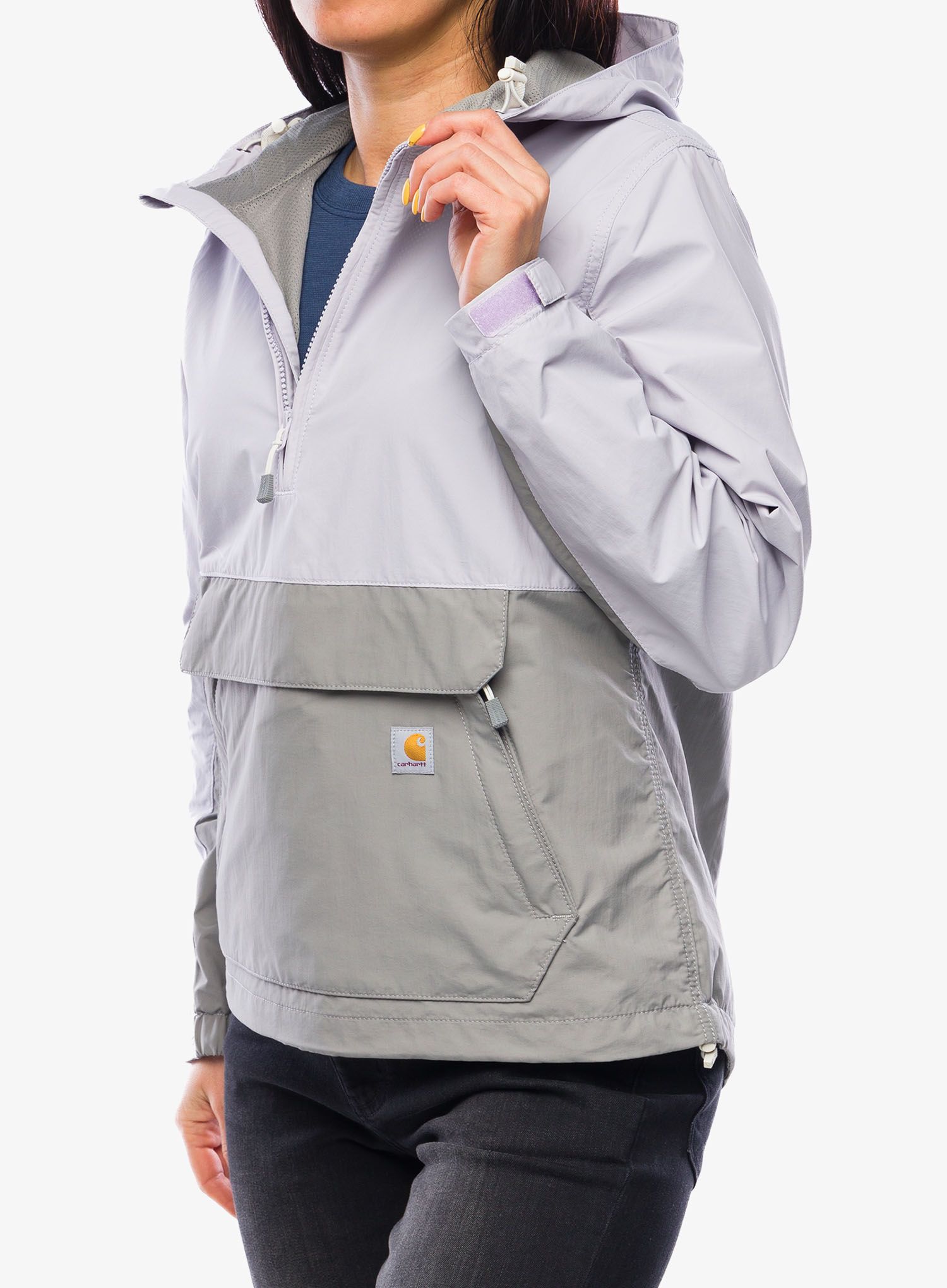 Softshellová bunda dámská Carhartt Loose Lightweight Anorak - lilac haze/asphalt