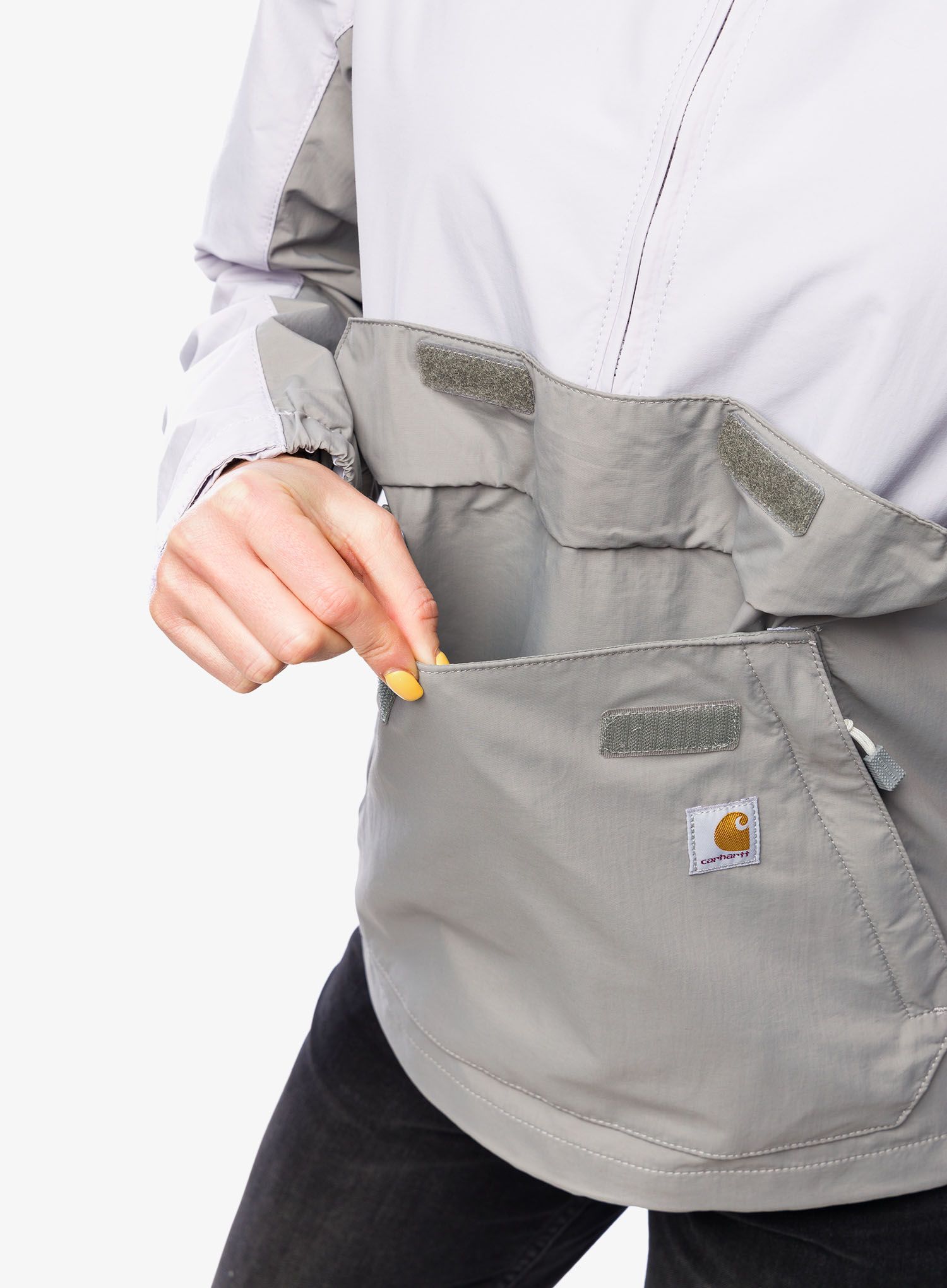 Softshellová bunda dámská Carhartt Loose Lightweight Anorak - lilac haze/asphalt