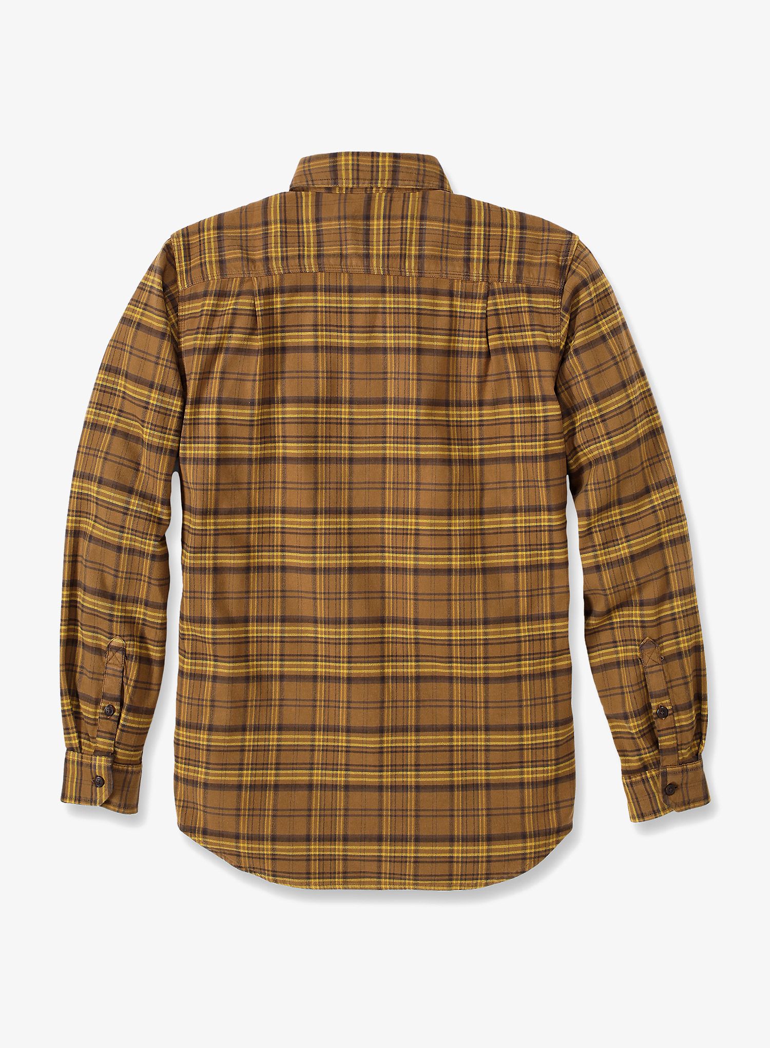 Košile Carhartt Midweight Flannel L/S Plaid Shirt - oak brown