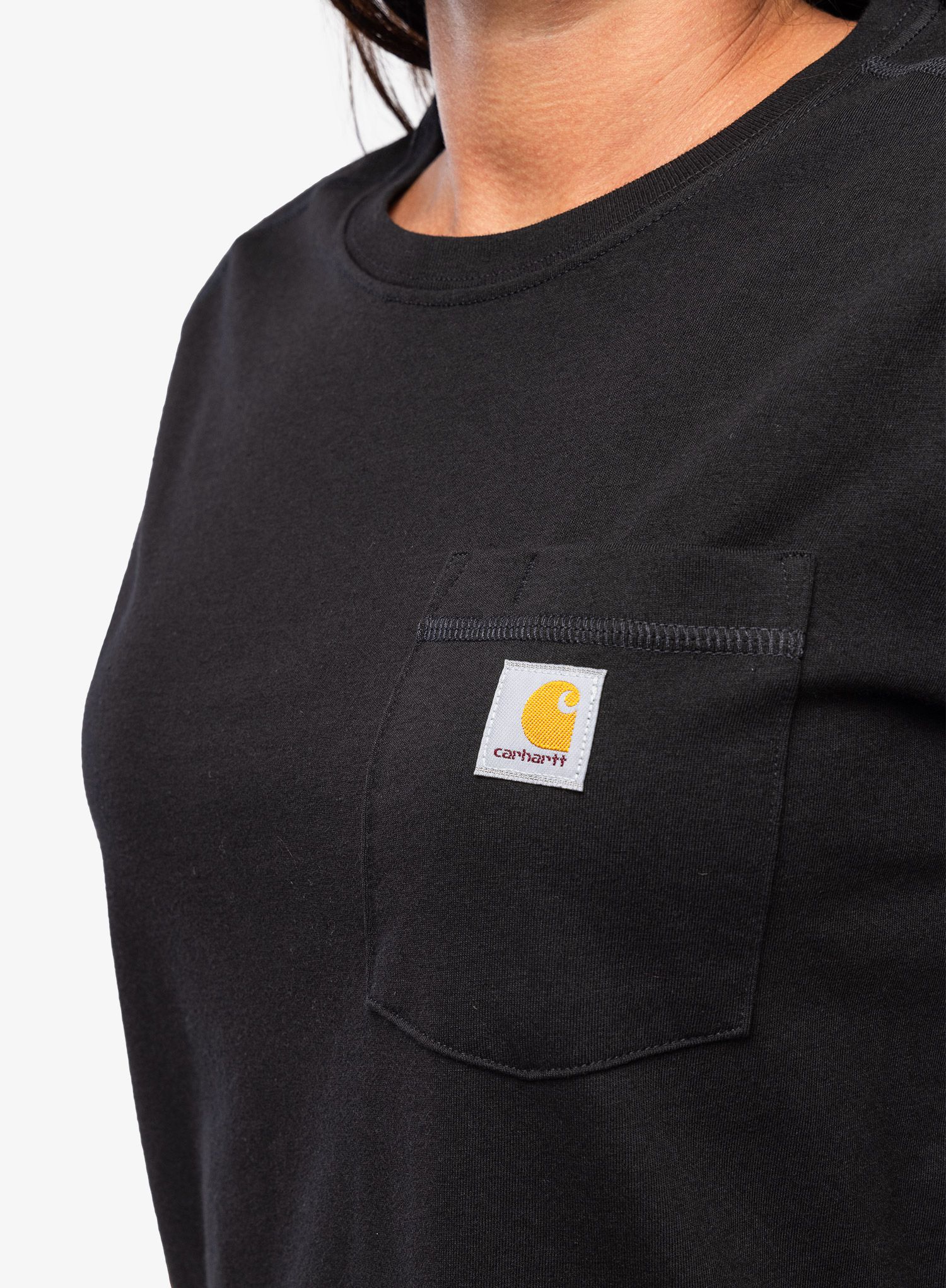 Dámské tričko Carhartt Midweight S/S Pocket T-Shirt - black