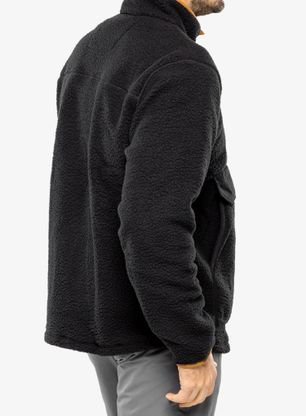 Fleecová mikina Carhartt Relaxed Fit Fleece Pullover - black