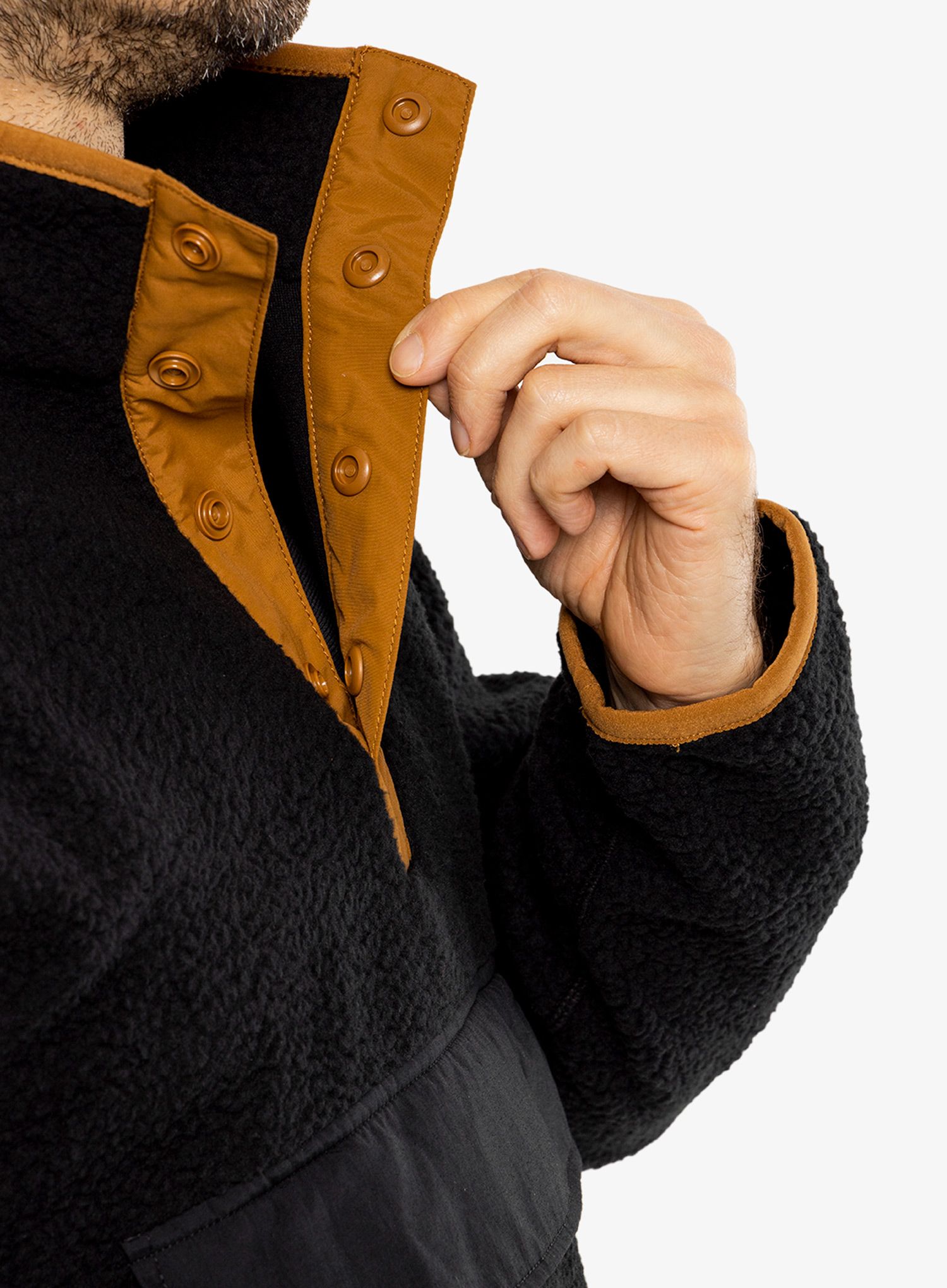 Fleecová mikina Carhartt Relaxed Fit Fleece Pullover - black