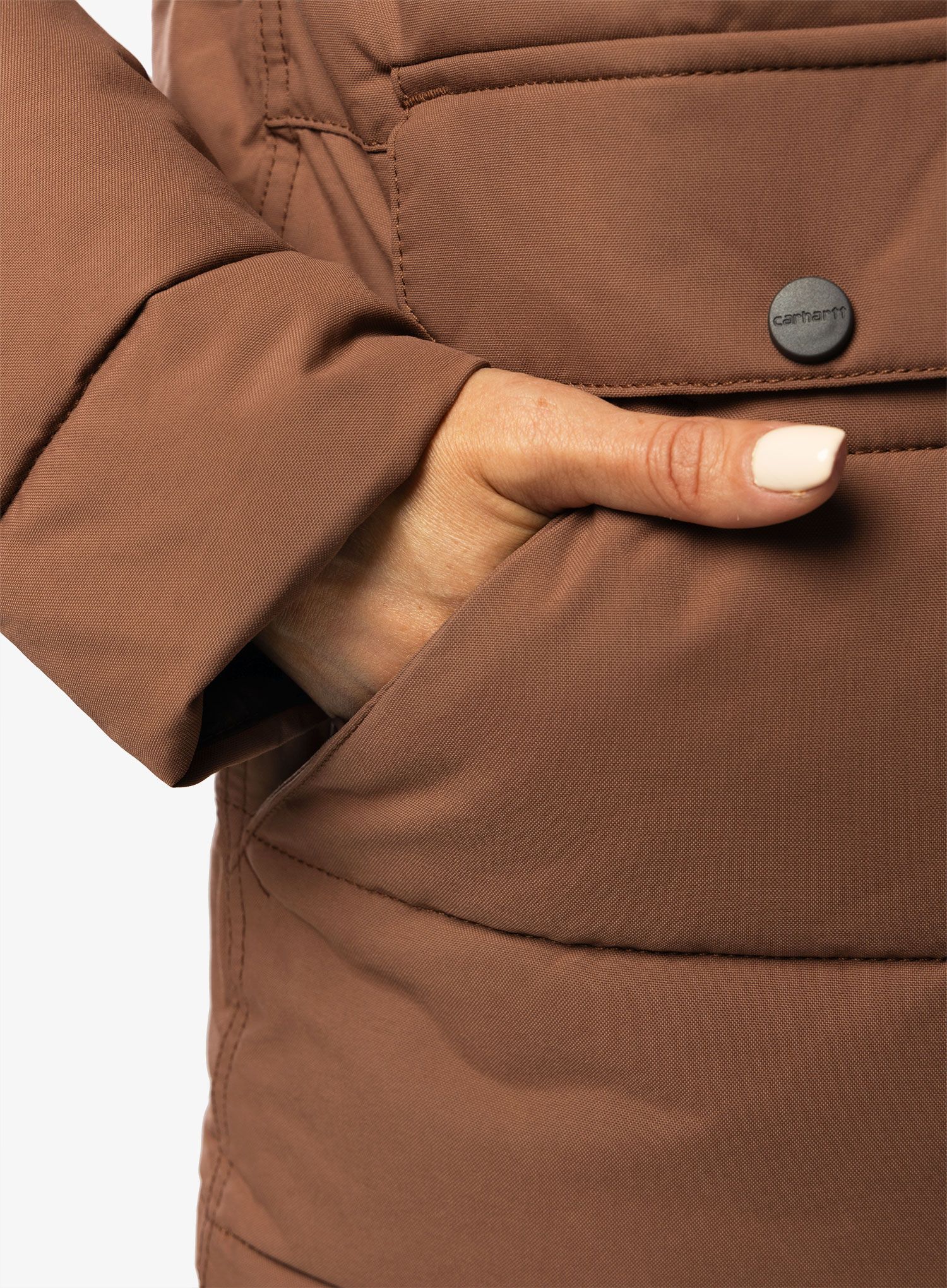 Zateplená bunda dámská Carhartt Relaxed Fit Montana Insulated Jacket - nutmeg