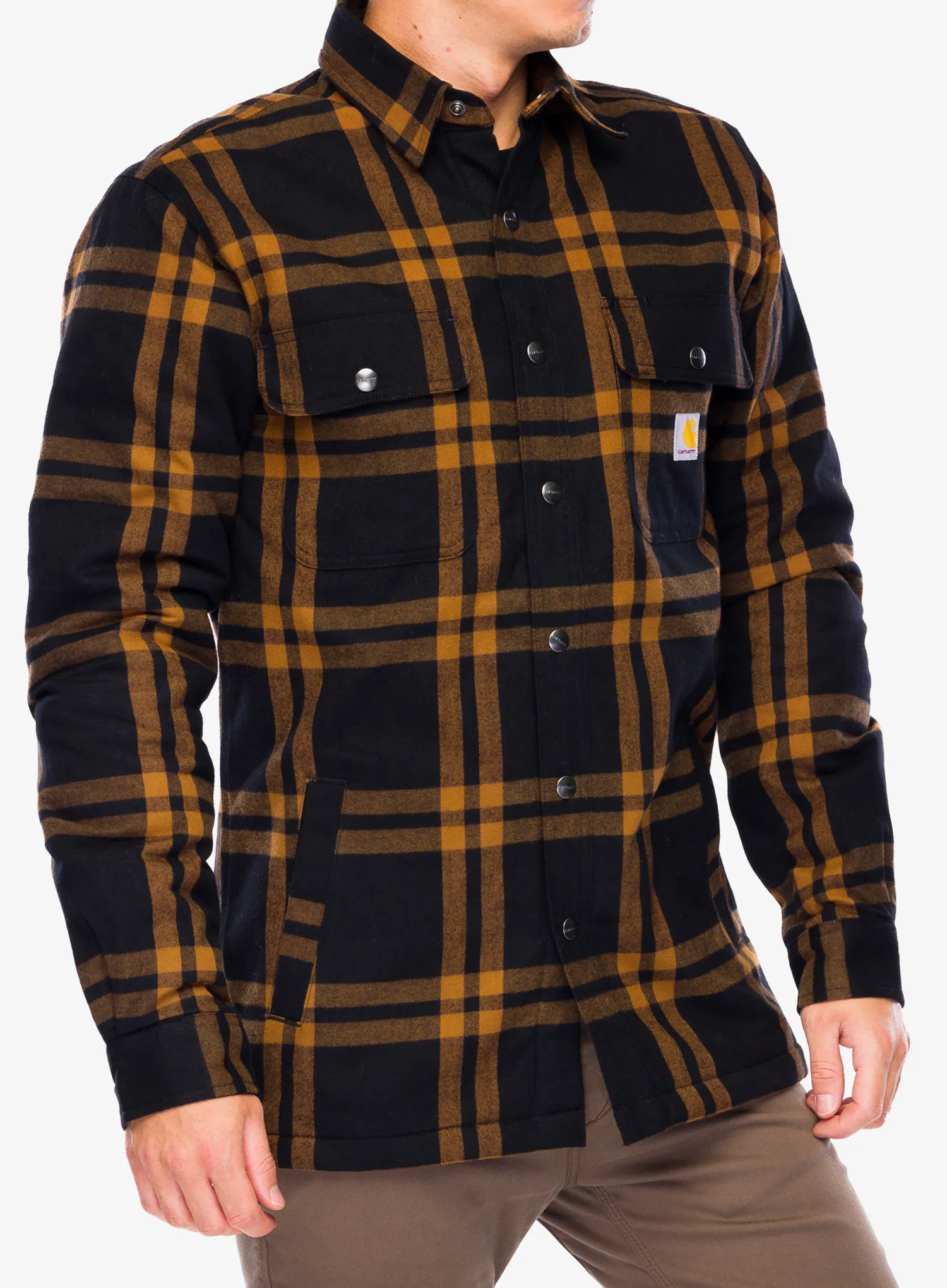 Košile Carhartt Roane Hooded Shirt Jac - black