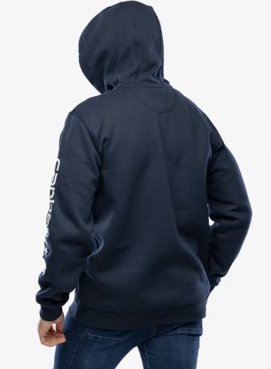 Mikina s kapucí Carhartt Sleeve Logo Hooded Sweatshirt - new navy