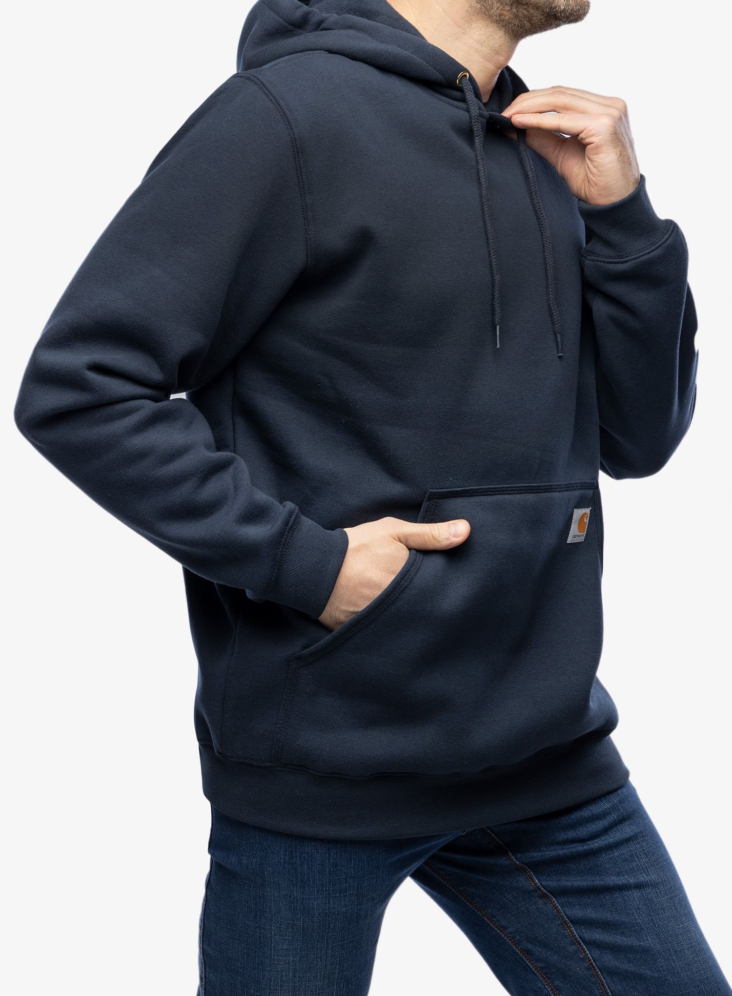 Mikina s kapucí Carhartt Sleeve Logo Hooded Sweatshirt - new navy