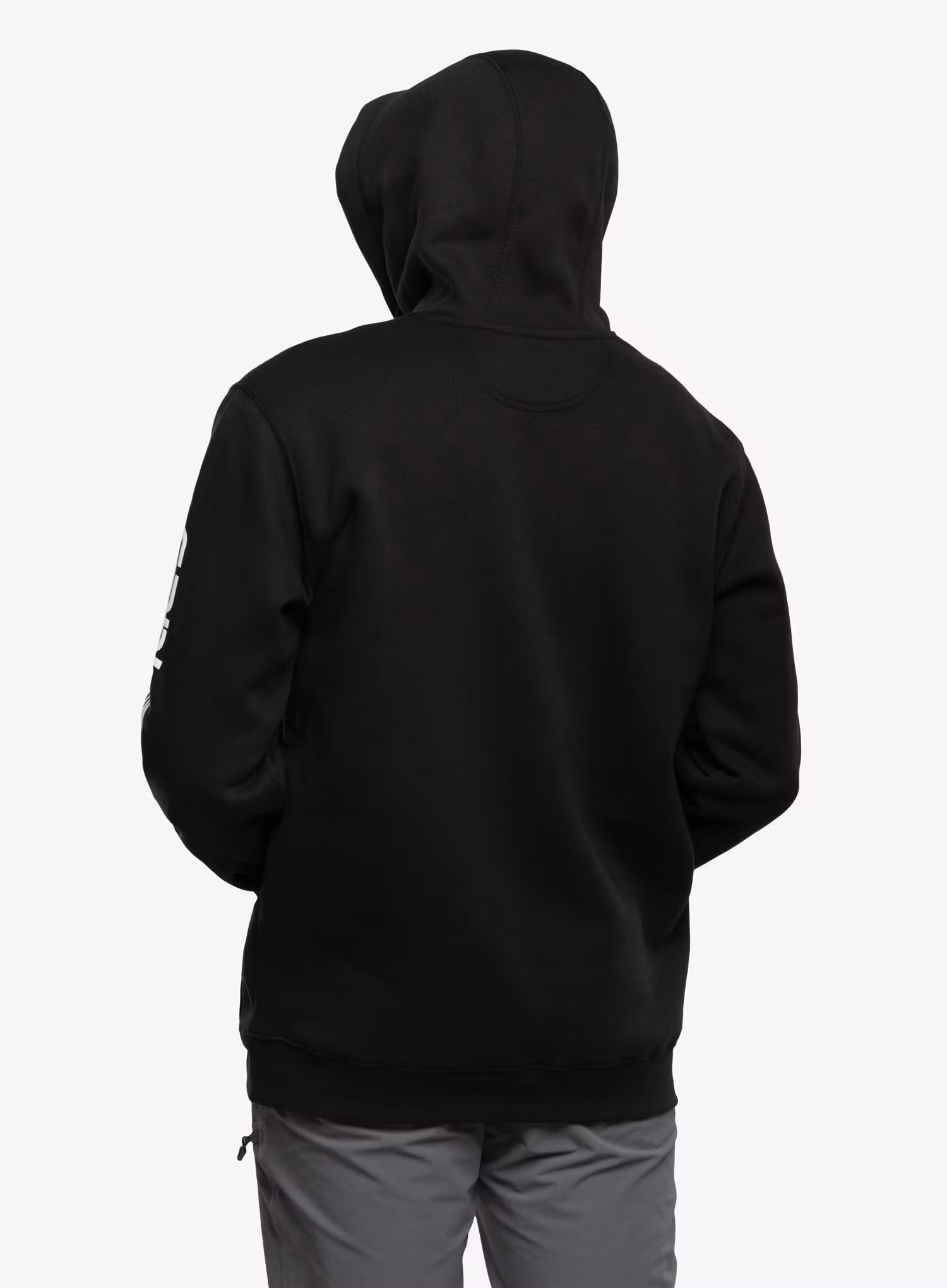 Pánská mikina Carhartt Sleeve Logo Hooded Sweatshirt - black