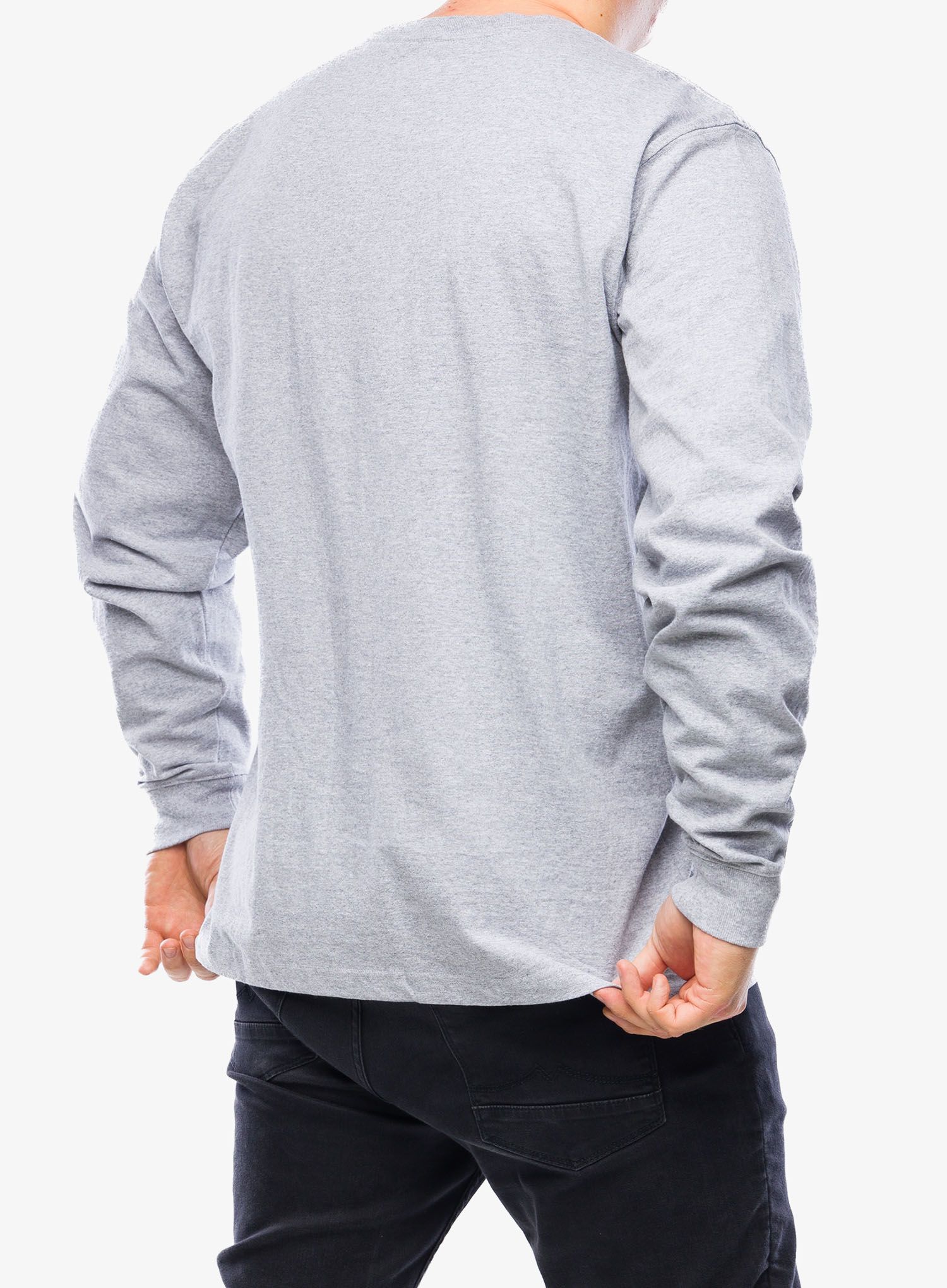 Tričko s dlouhým rukávem Carhartt Sleeve Logo T-Shirt L/S - heather grey