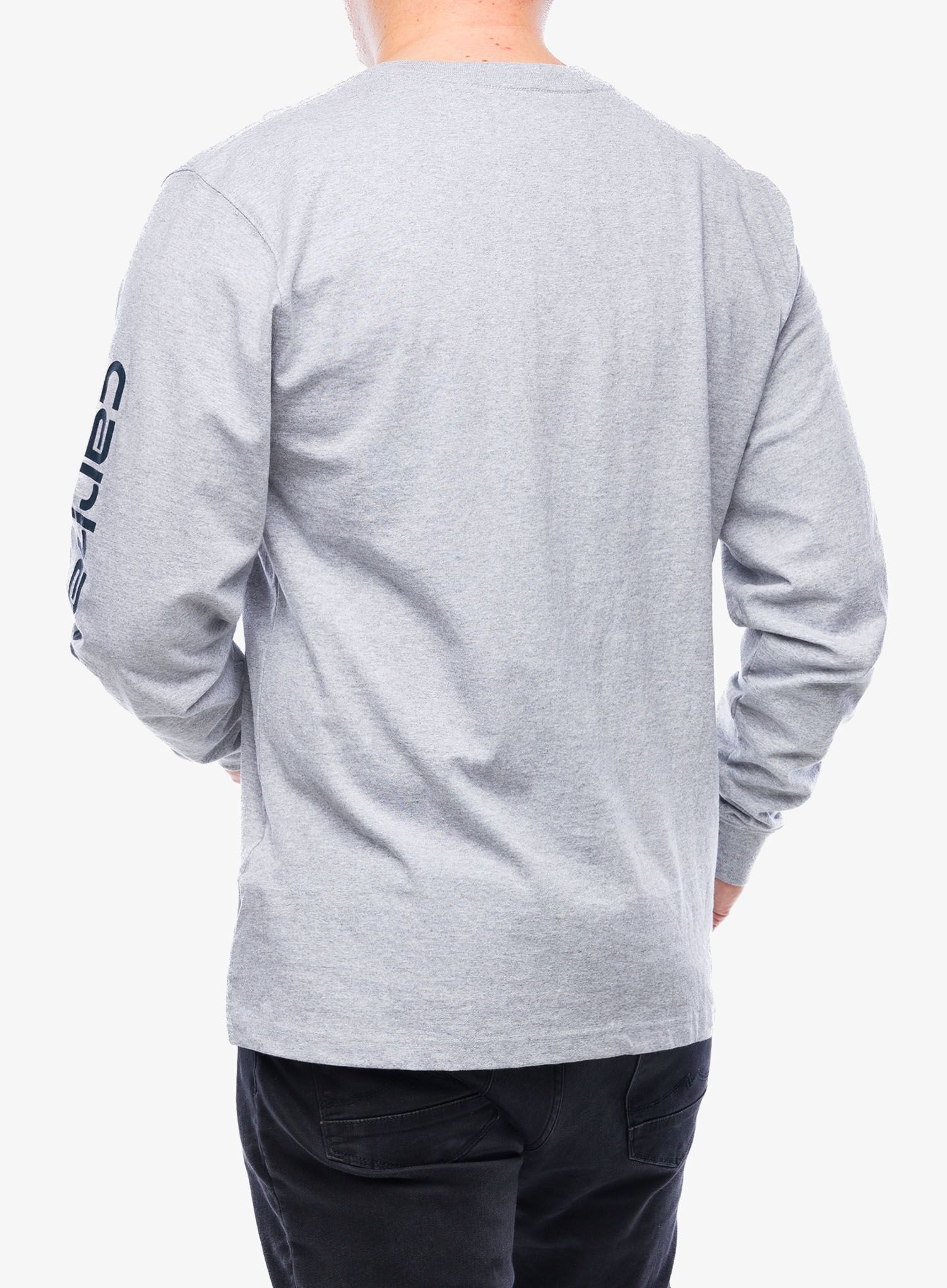 Tričko s dlouhým rukávem Carhartt Sleeve Logo T-Shirt L/S - heather grey
