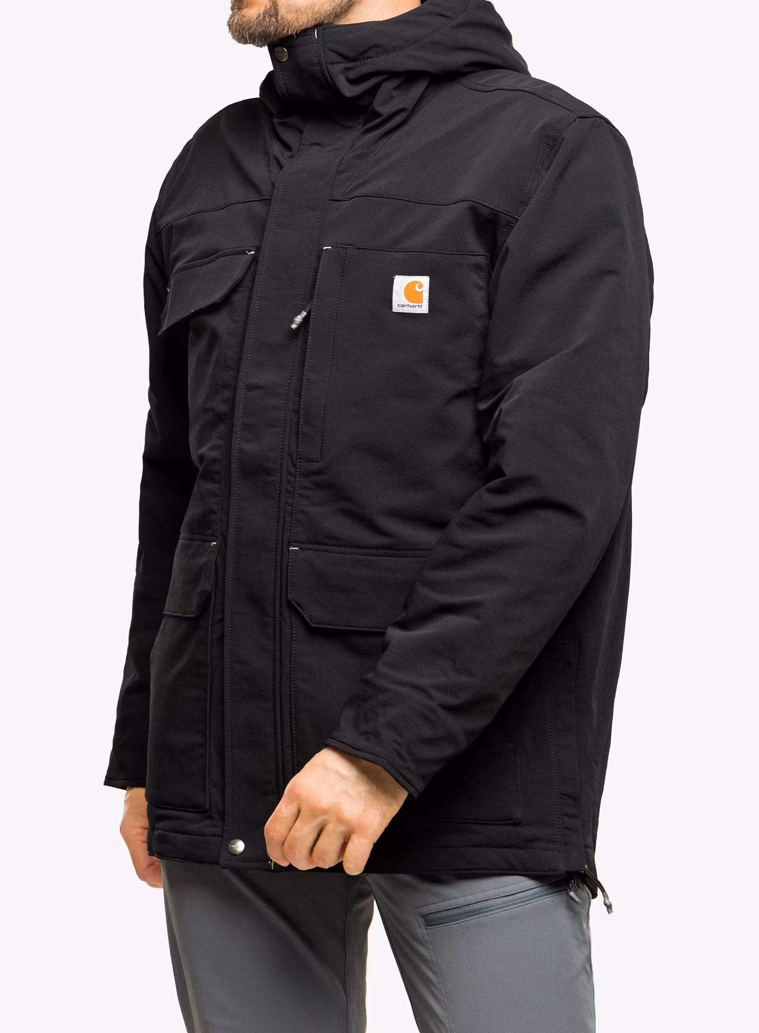 Zateplená bunda Carhartt Super Dux Bonded Chore Coat - black