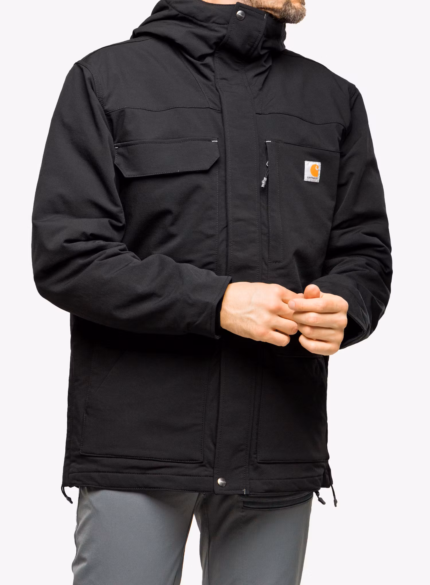 Zateplená bunda Carhartt Super Dux Bonded Chore Coat - black
