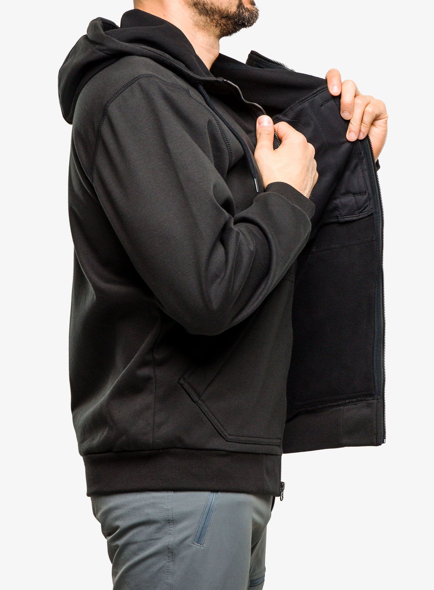 Pánská mikina Carhartt Wind Fighter Hooded Sweatshirt - black