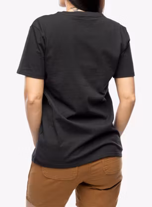 Bavlněné tričko dámské Carhartt Workwear Pocket S/S T-Shirt - black
