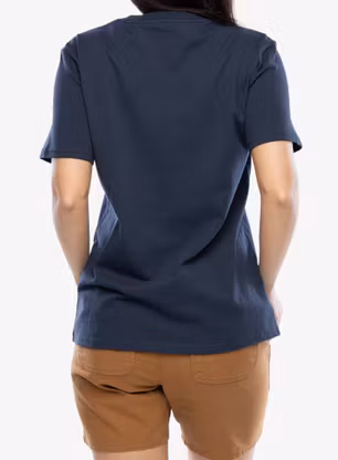 Bavlněné tričko Carhartt Workwear Pocket S/S T-Shirt - navy