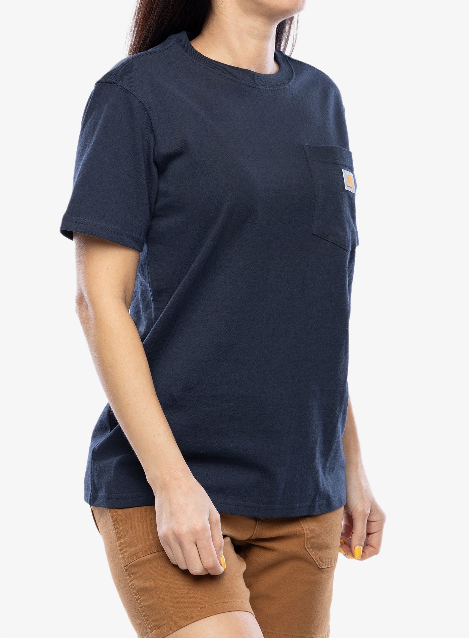 Bavlněné tričko Carhartt Workwear Pocket S/S T-Shirt - navy